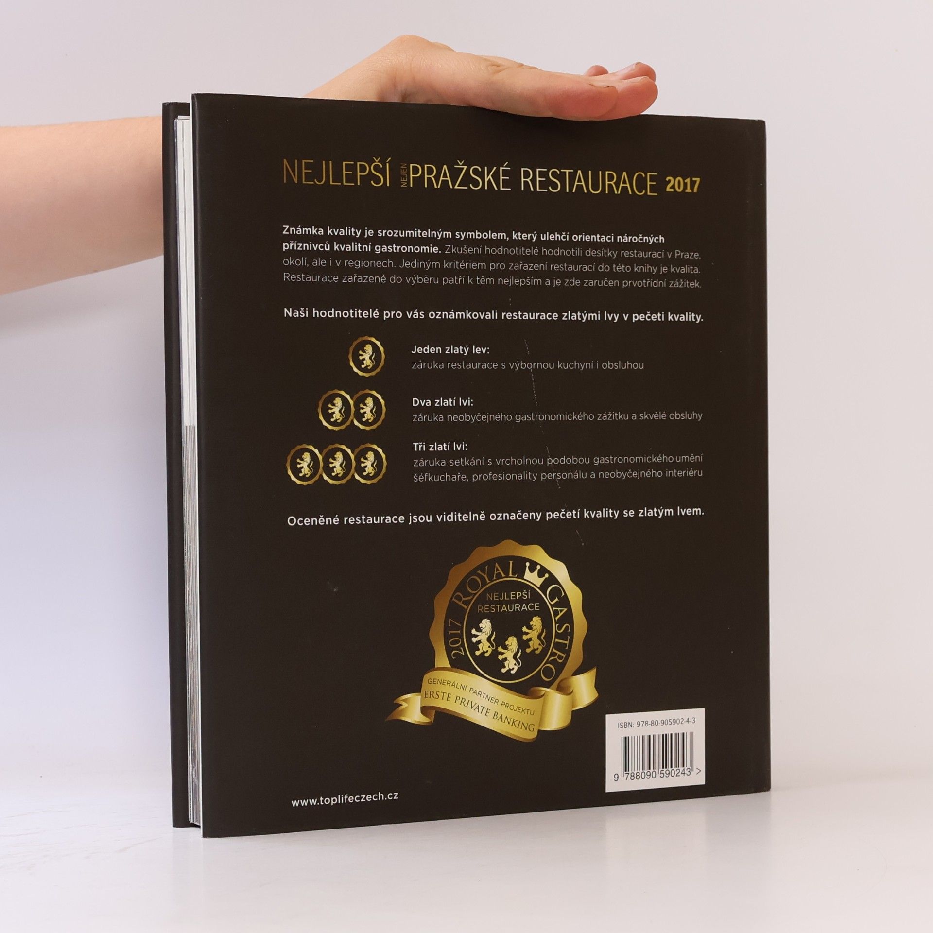 Autorenkollektiv Nejlepší nejen pražské restaurace : známkováno Zlatými lvy : 2017
