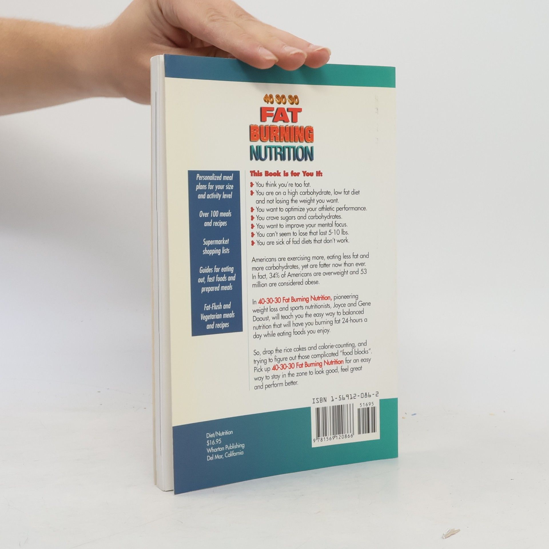 Joyce Daoust 40-30-30 Fat Burning Nutrition