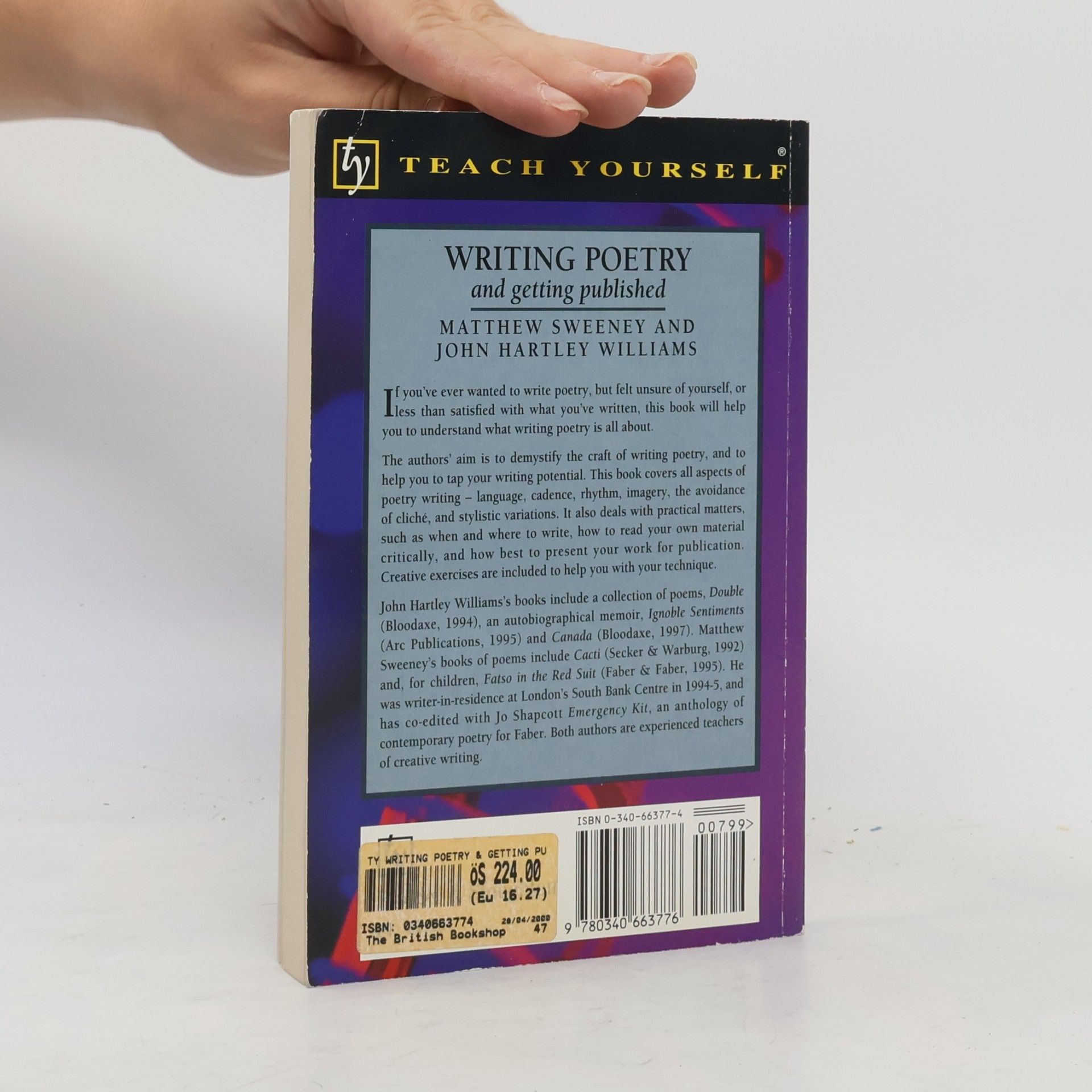 Matthew Sweeney Teach Yourself: Writer's Library: Writing Poetry