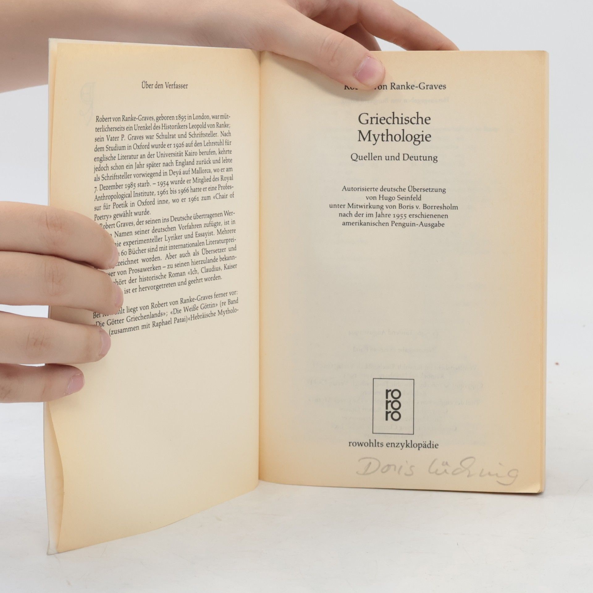 Robert Graves Griechische Mythologie: Quellen und Deutung