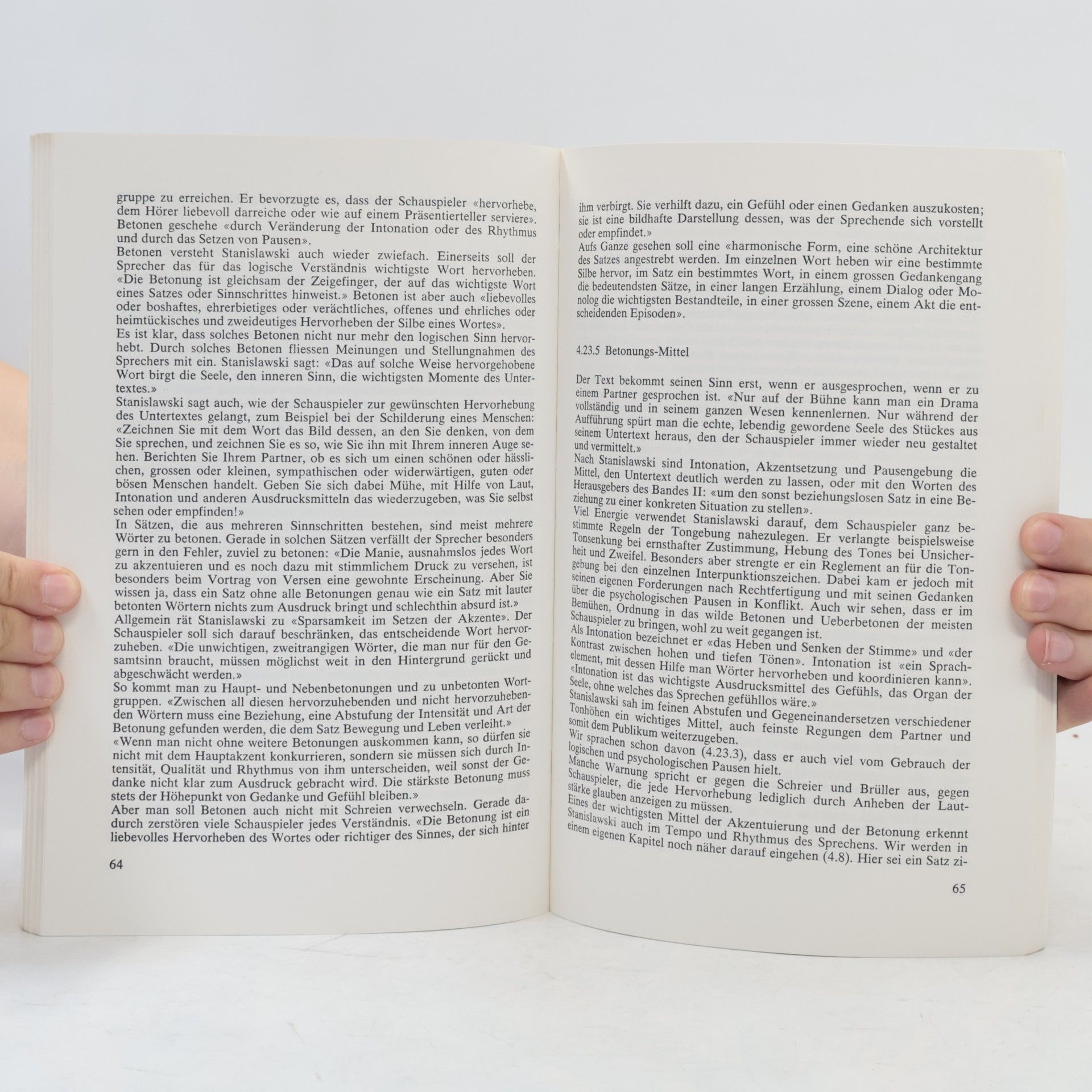 Felix Rellstab Reihe Schau-Spiel - 2: Stanislawski-Buch. Theorie und Praxis der Schauspielkunst nach dem 'System' des K. S. Stanislawski