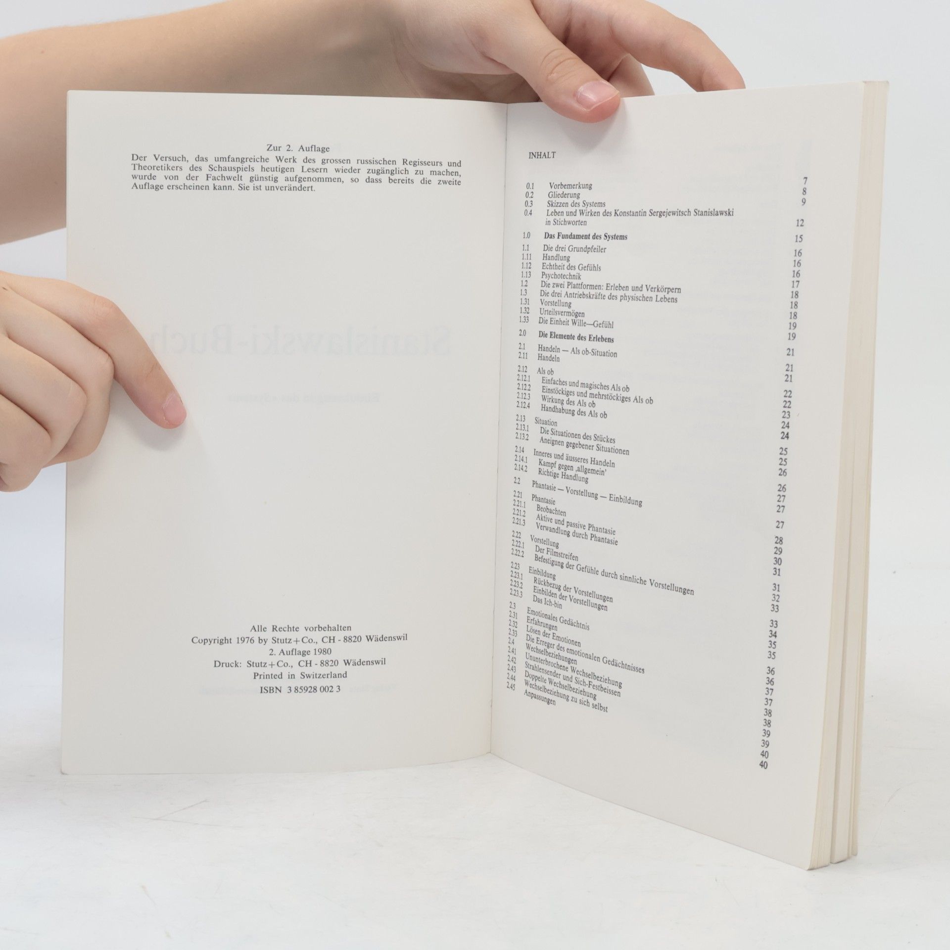 Felix Rellstab Reihe Schau-Spiel - 2: Stanislawski-Buch. Theorie und Praxis der Schauspielkunst nach dem 'System' des K. S. Stanislawski