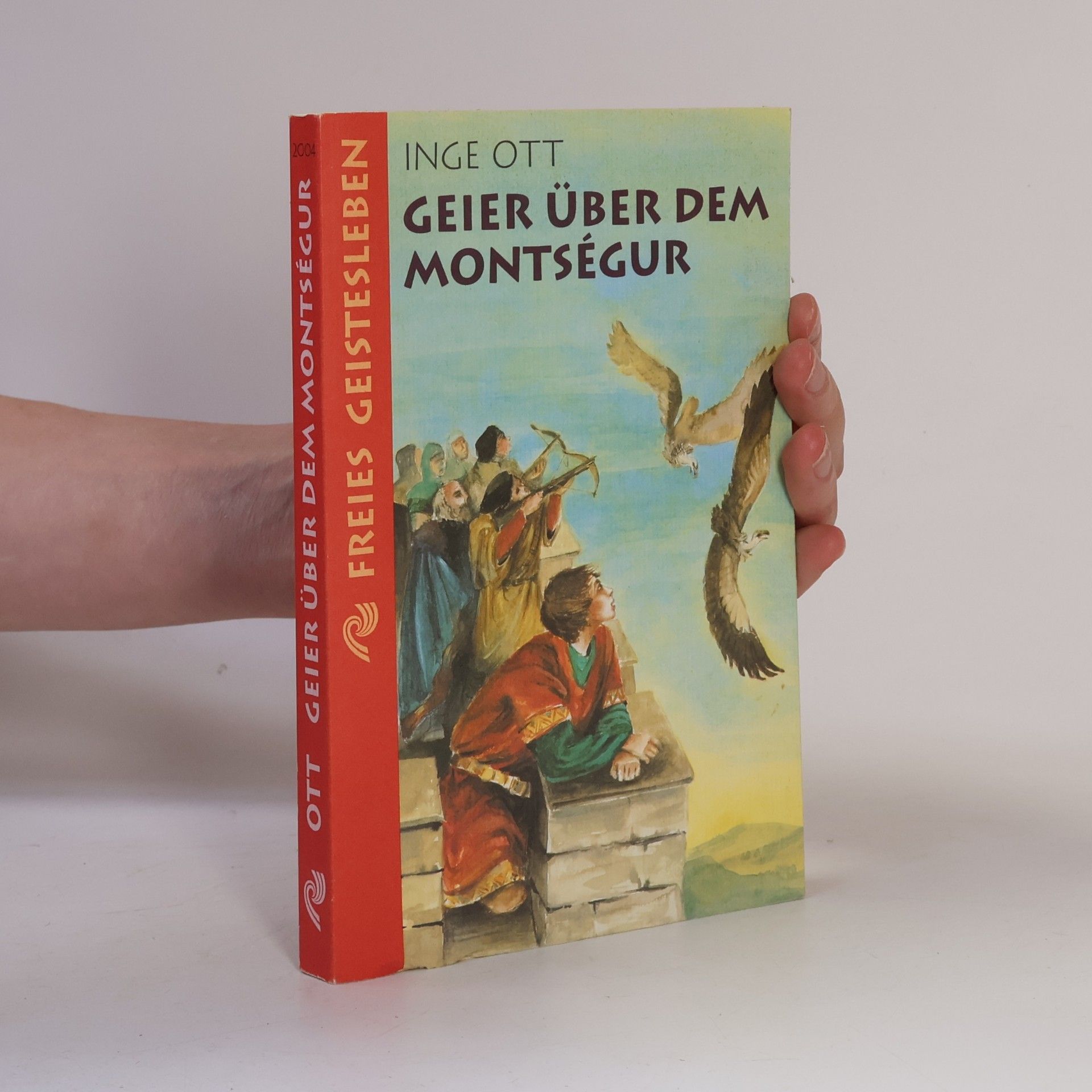 Inge Ott Geier über dem Montségur