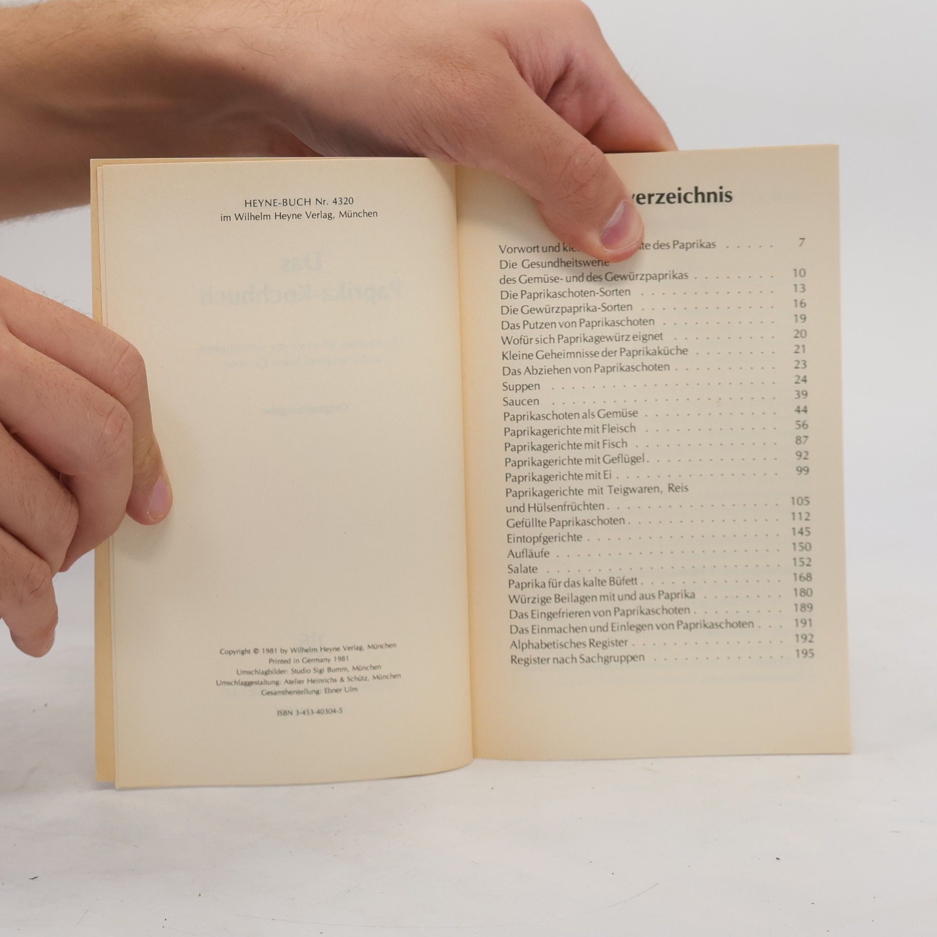 Heinz Denckler Das Paprika Kochbuch