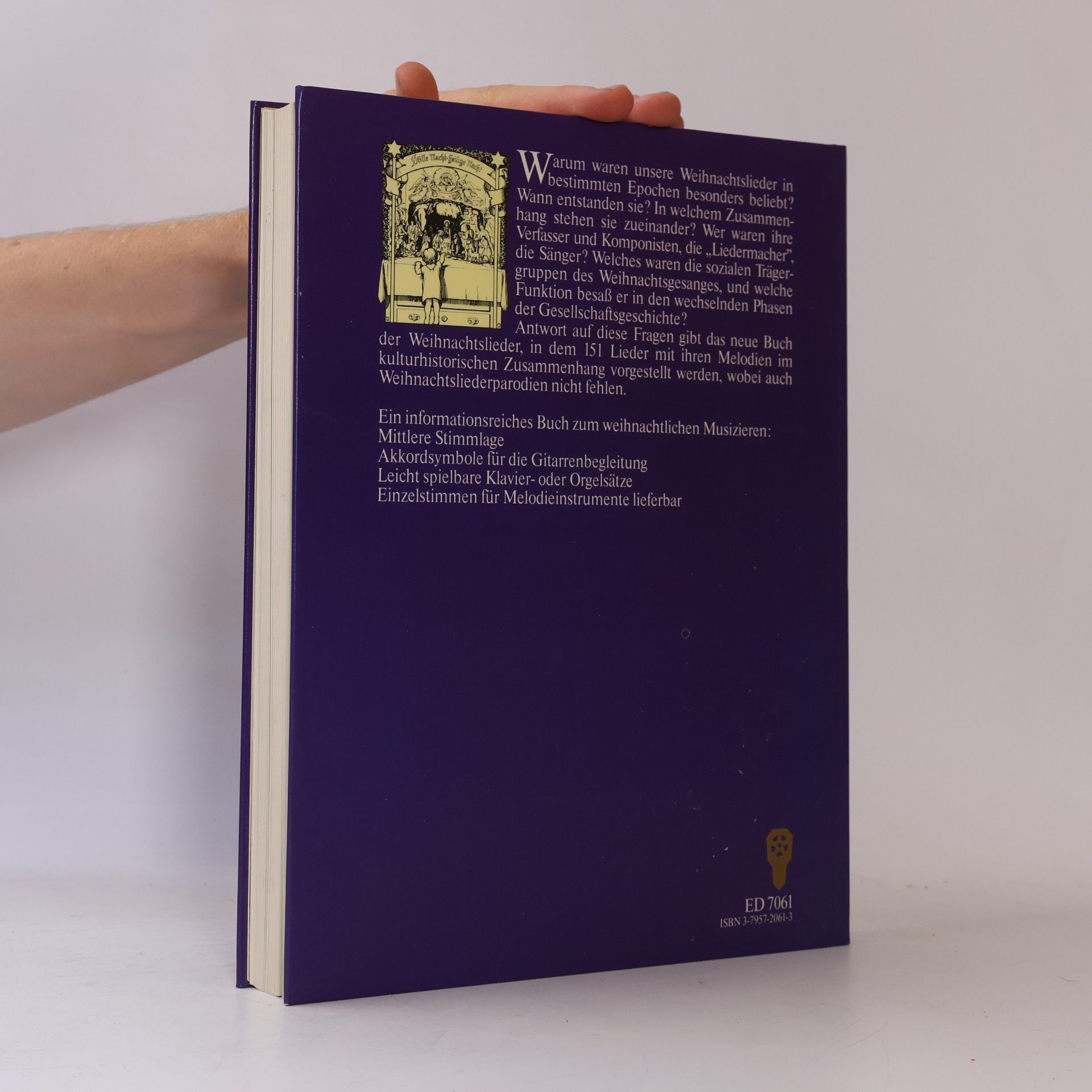 Ingeborg Weber-Kellermann Das Buch der Weihnachtslieder : 151 deutsche Advents- und Weihnachtslieder : Kulturgeschichte, Noten, Texte, Bilder mit Klavier- und Orgel-Begleitung
