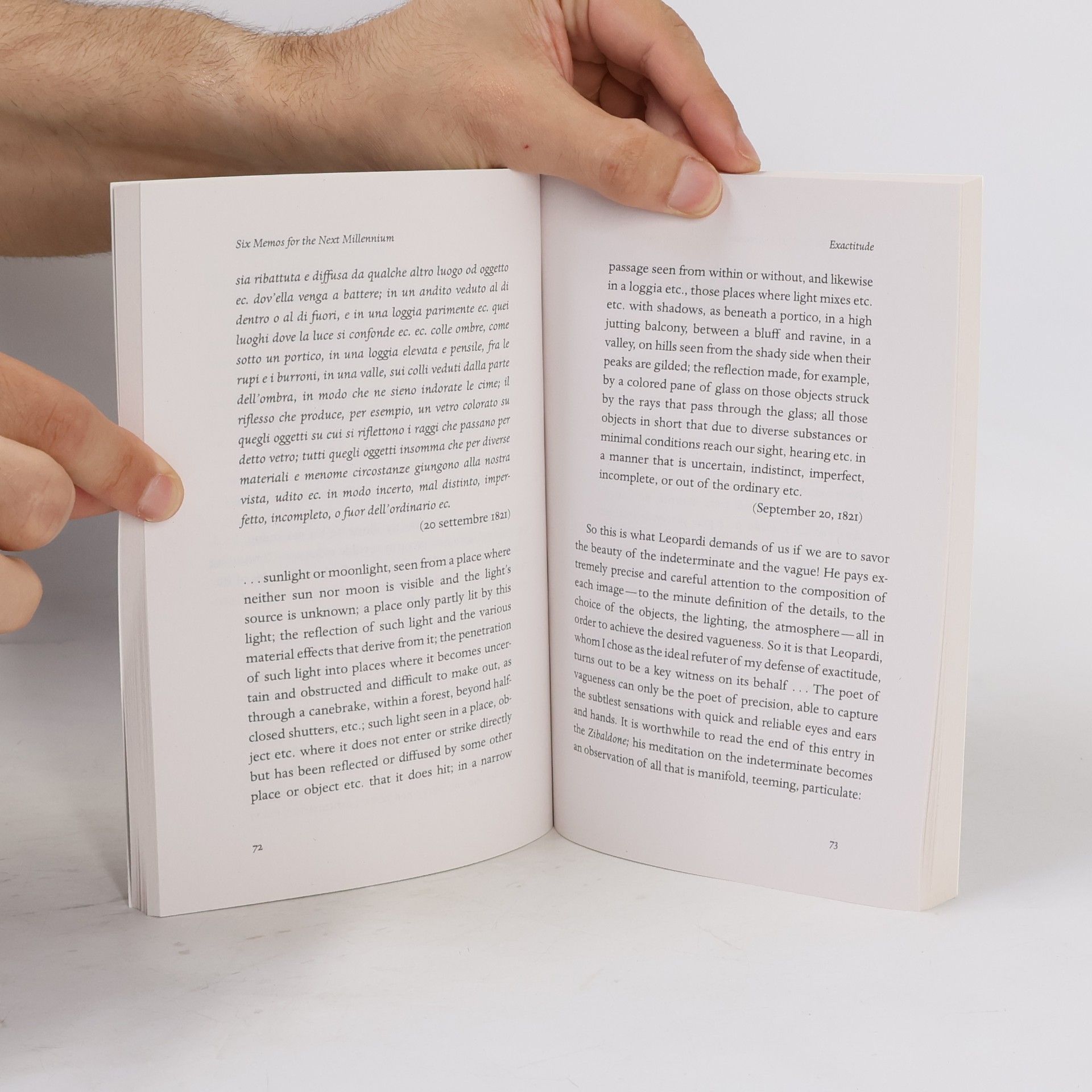 Italo Calvino Six Memos for the Next Millennium