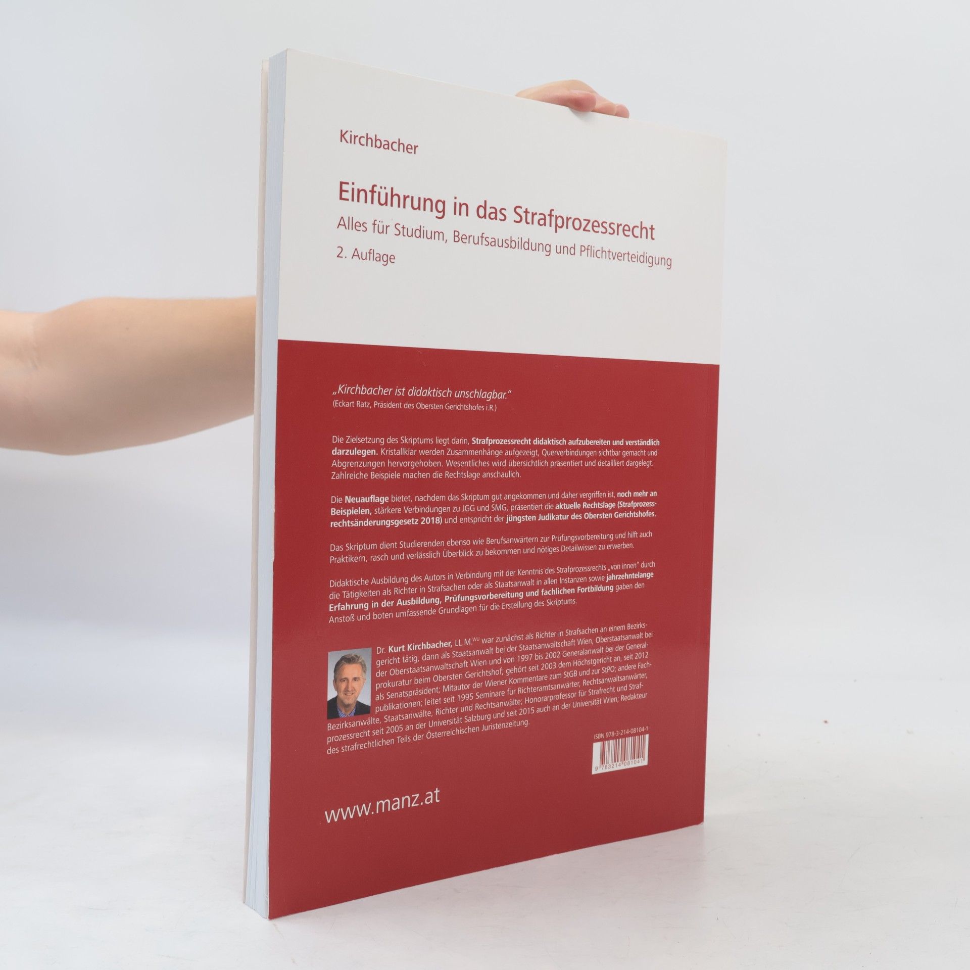 Kurt Kirchbacher Einführung in das Strafprozessrecht