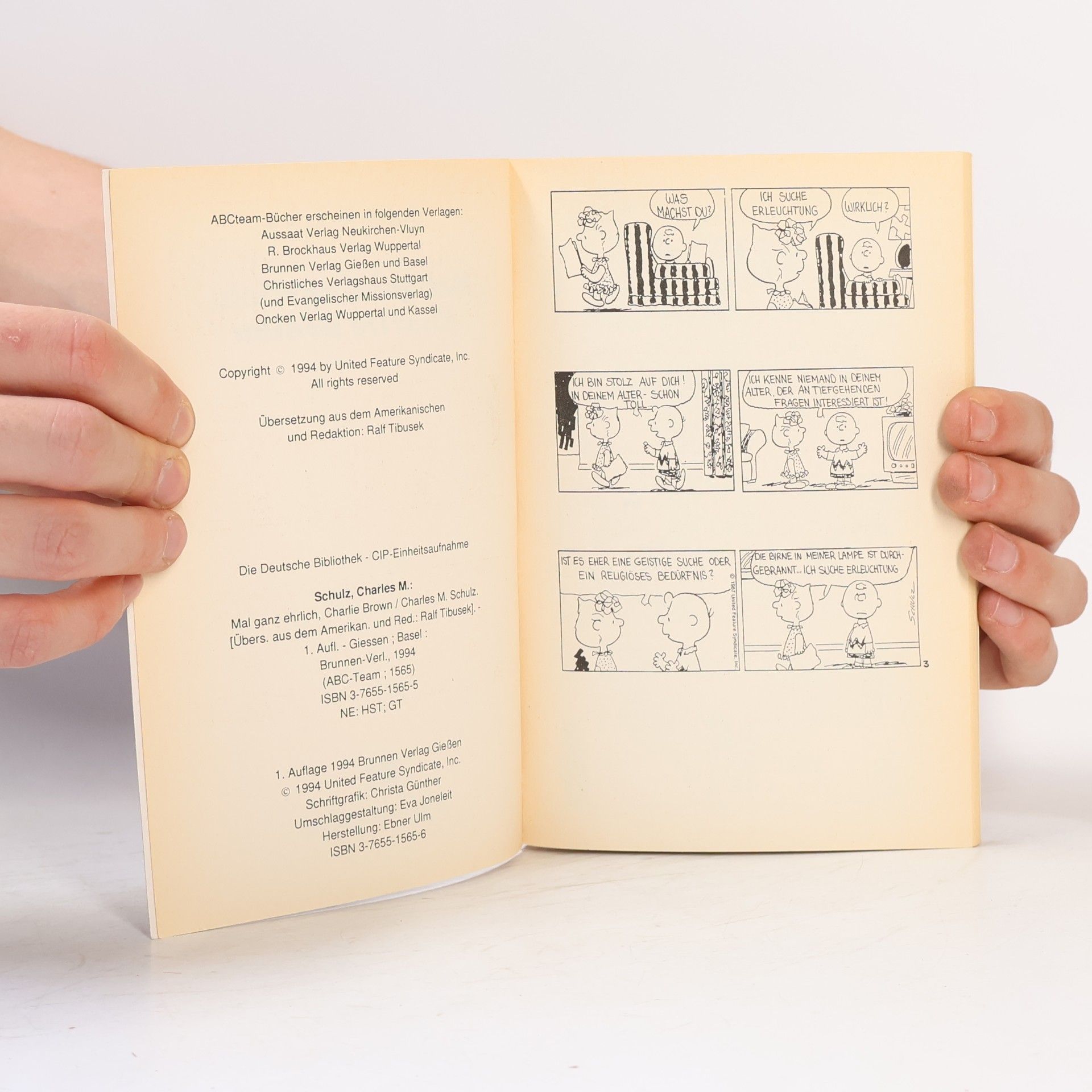 Charles M. Schulz Mal ganz ehrlich, Charlie Brown