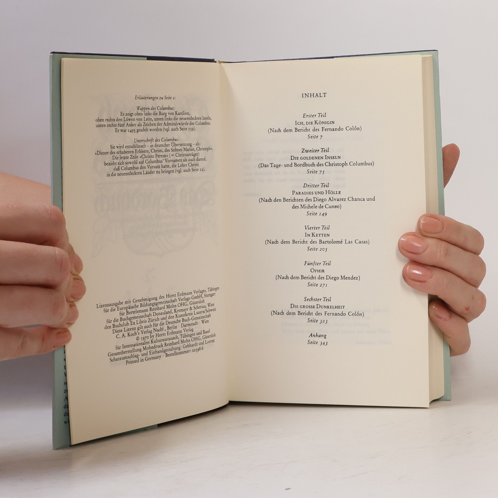 Christoph Columbus Das Bordbuch 1492