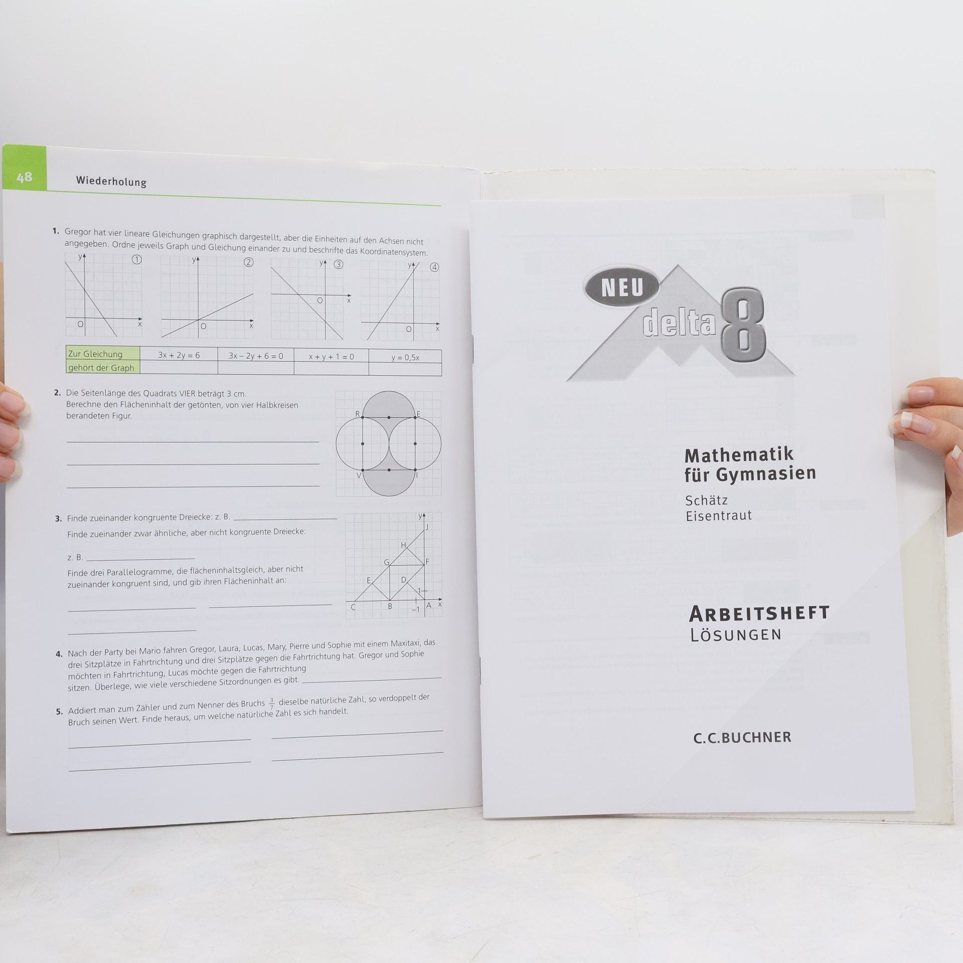 Franz Eisentraut Delta Mathematik Neu 8 Arbeitsheft. Bayern Gymnasium