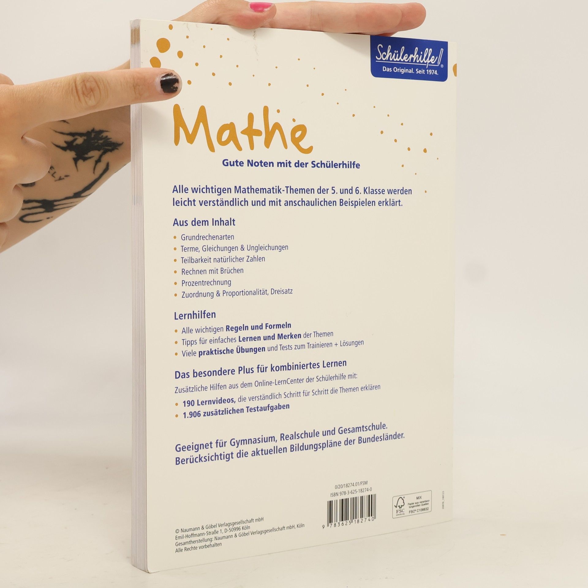 Autorenkollektiv Mathe Gute Noten mit der Schülerhilfe 5/6