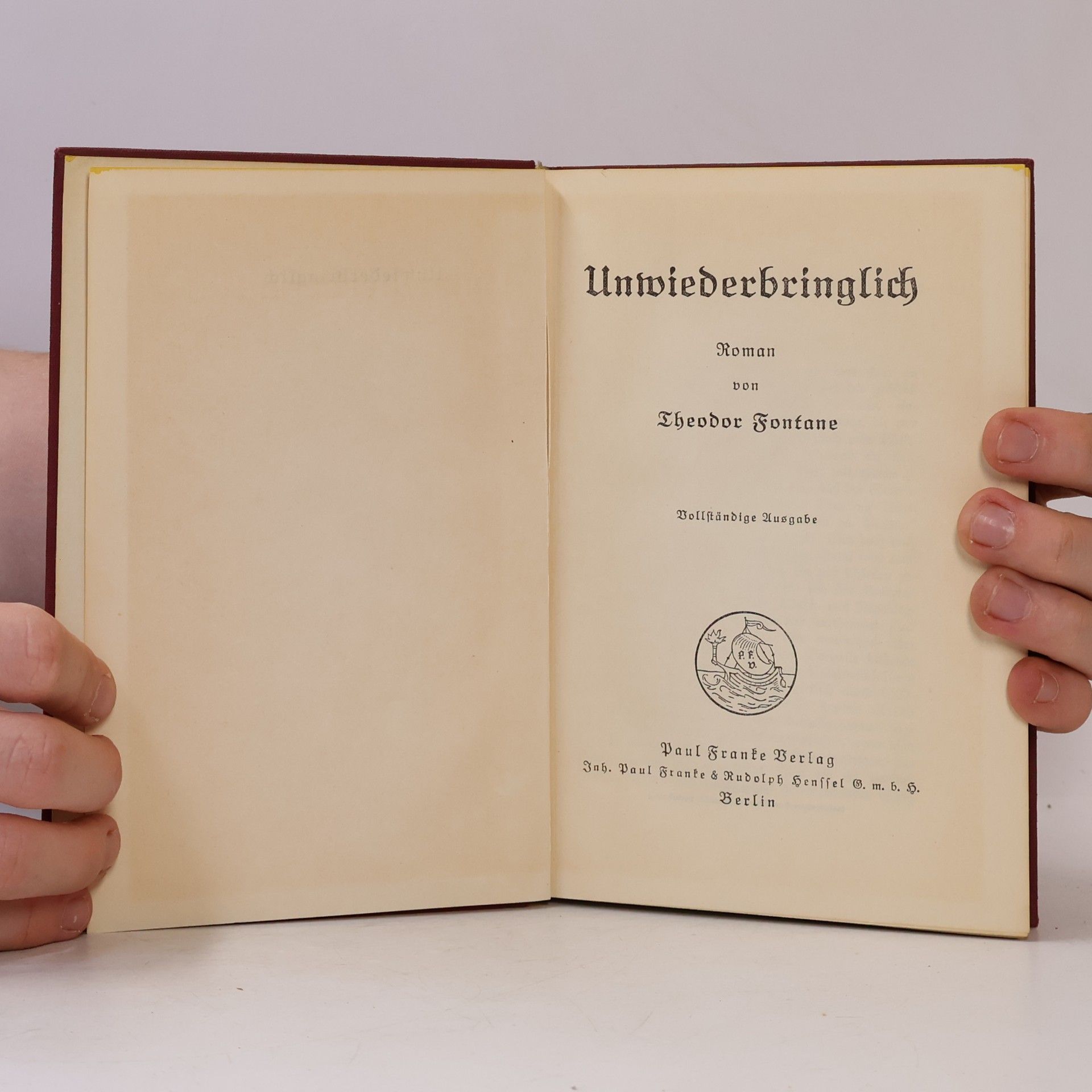 Theodor Fontane Unwiederbringlich