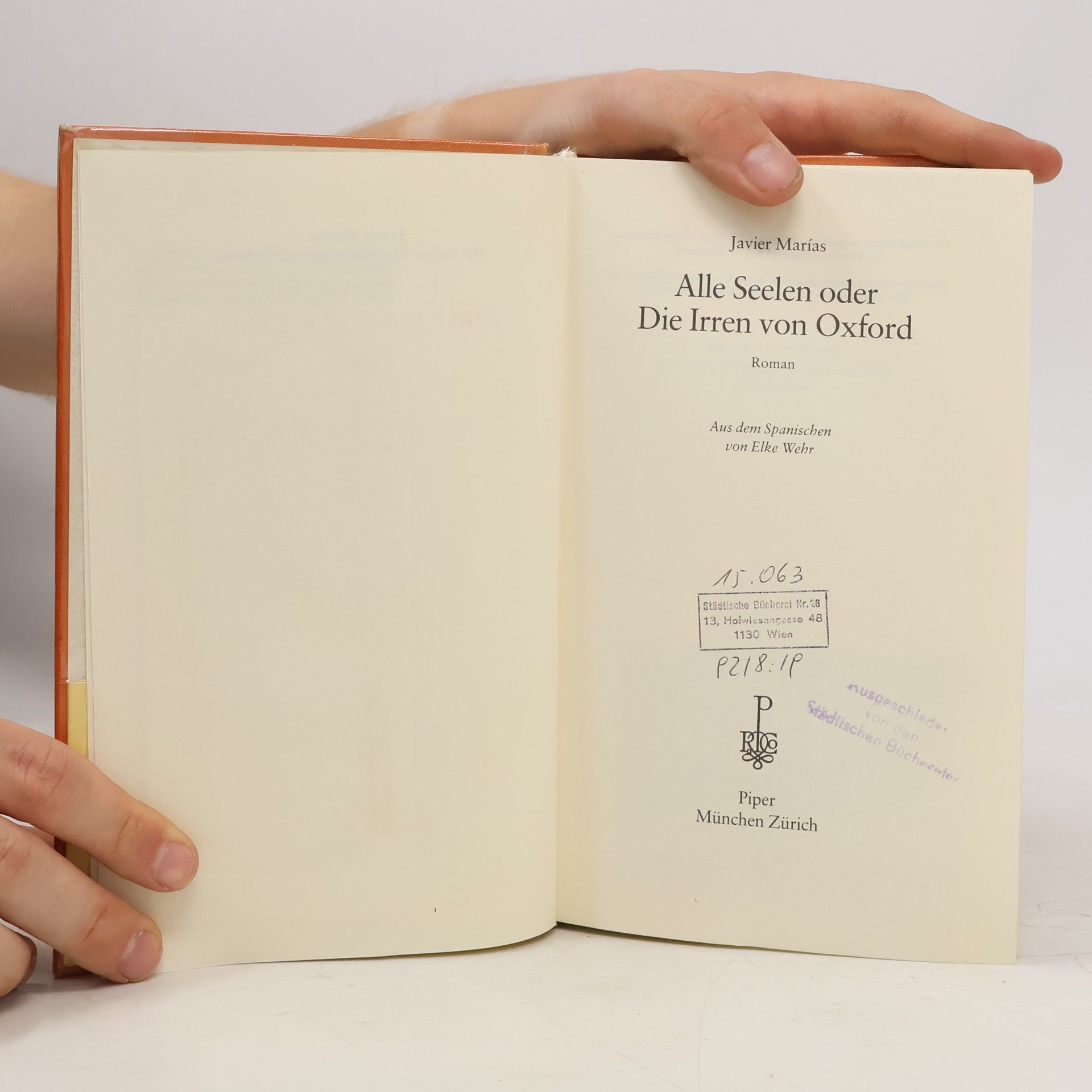 Javier Marías Der Gefühlsmensch