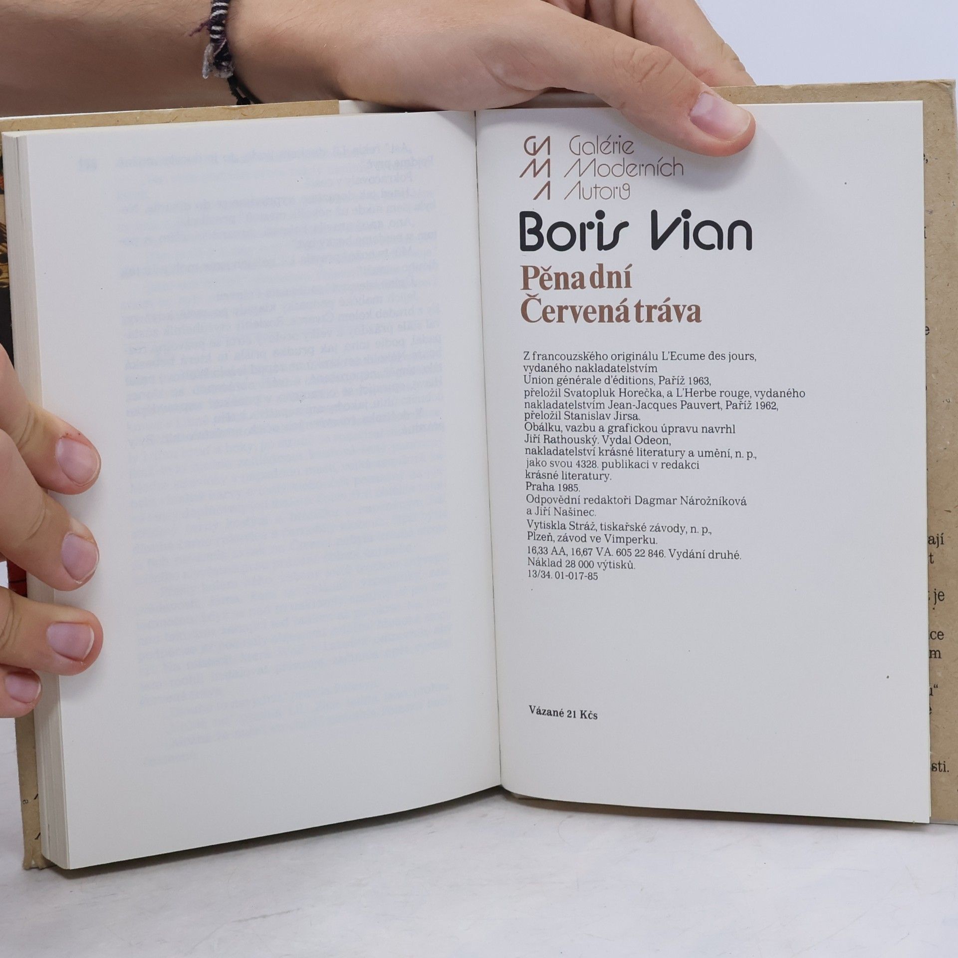 Boris Vian Pěna dní. Červená tráva