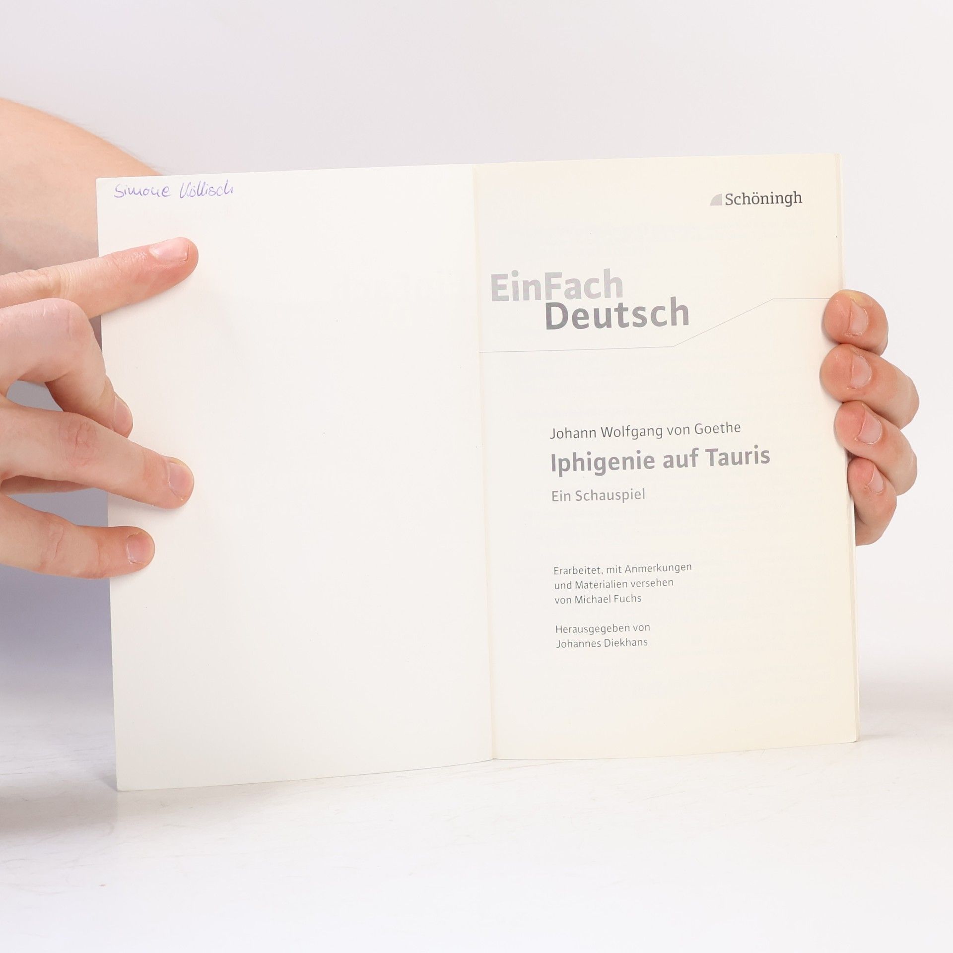 Johann Wolfgang von Goethe Iphigenie auf Tauris. Mit Materialien