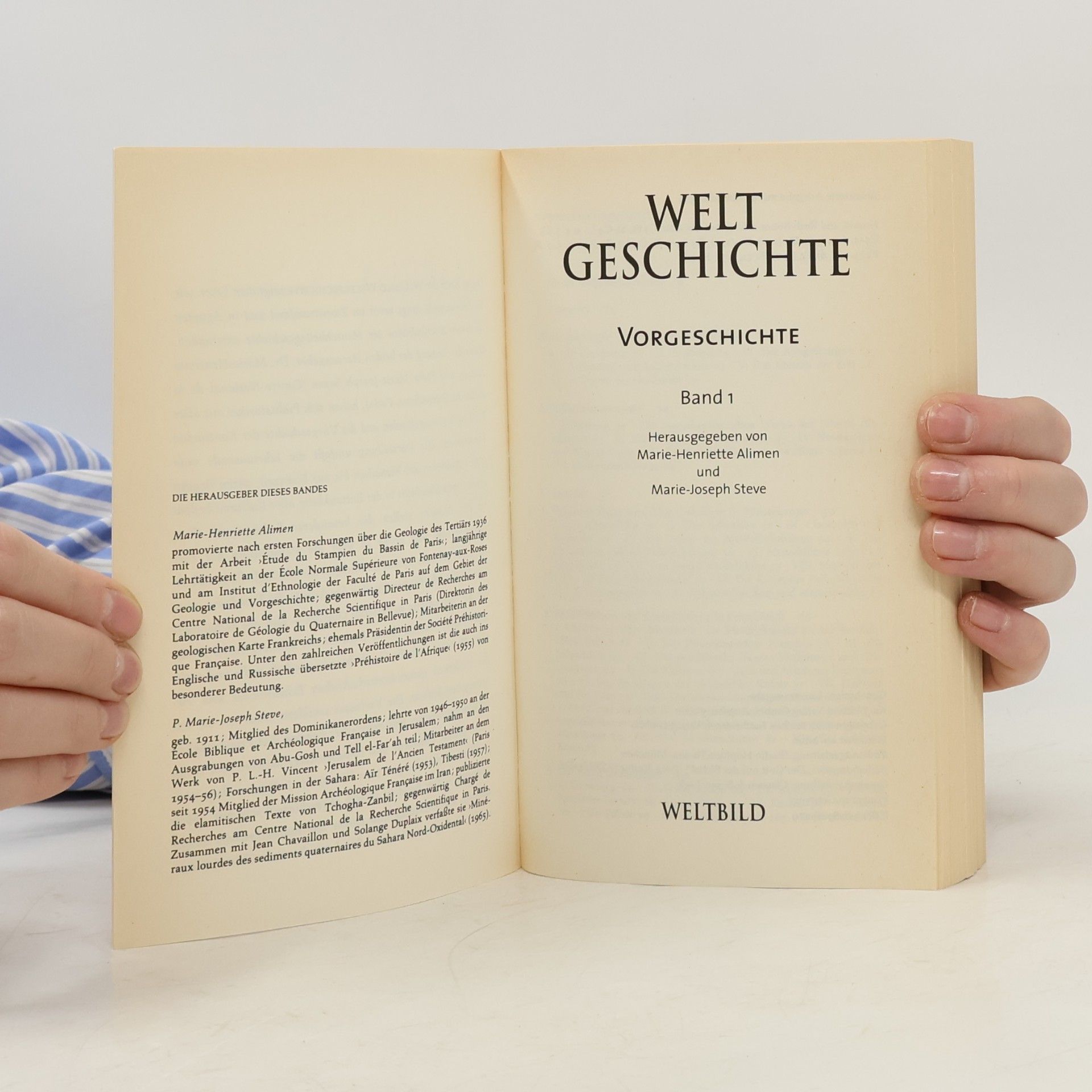 Marie Henriette Alimen Weltgeschichte. Vorgeschichte