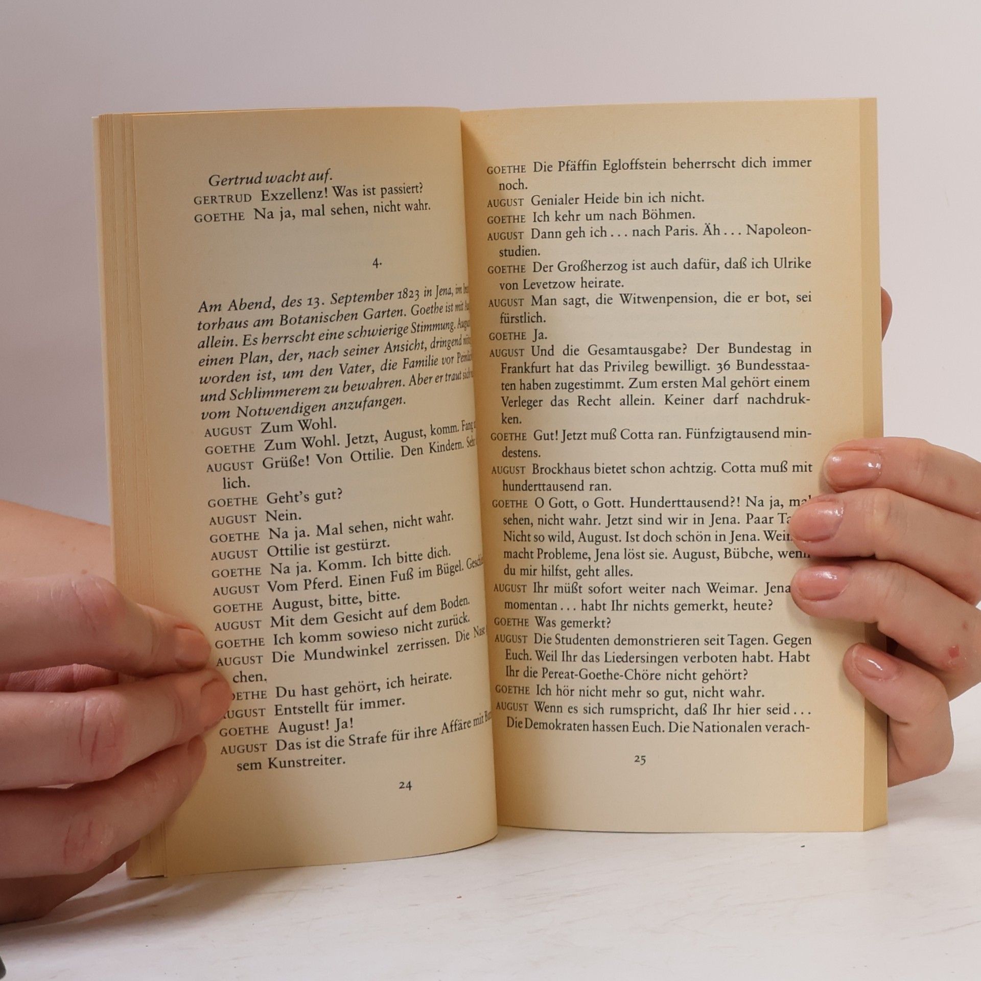 Martin Walser In Goethes Hand