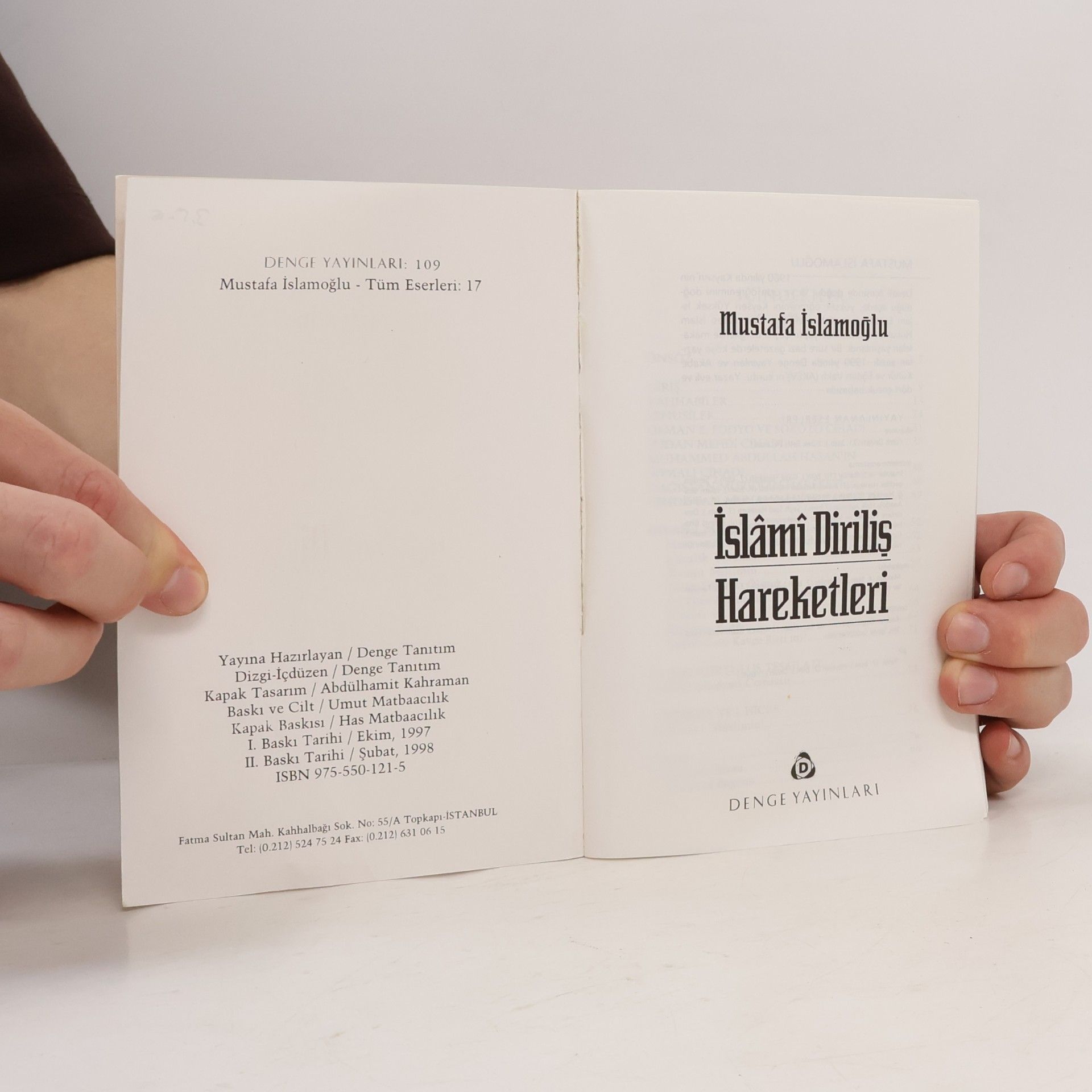 Mustafa Islamoglu İslâmî Diriliş Hareketleri 17