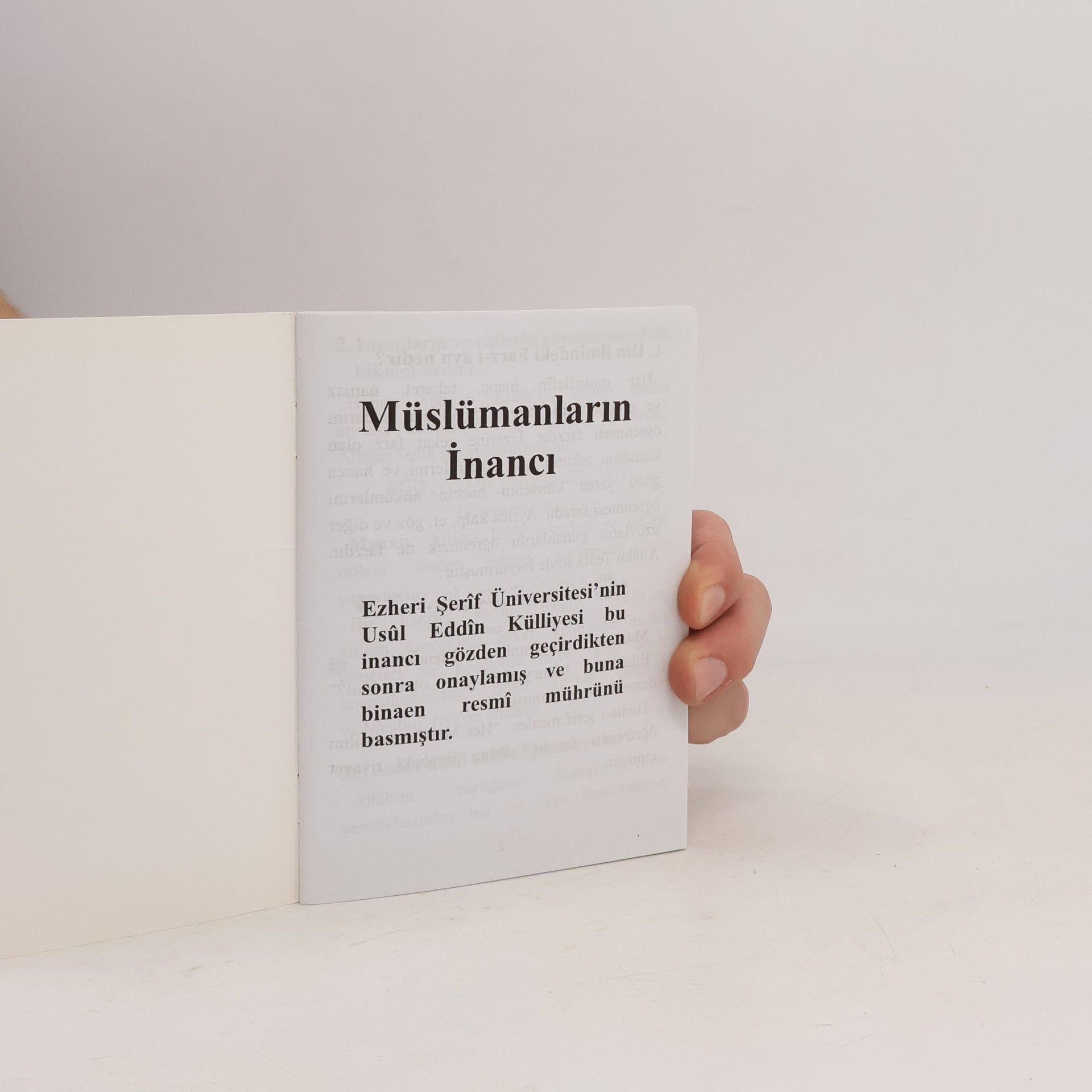 Various authors Müslümanların İnancı