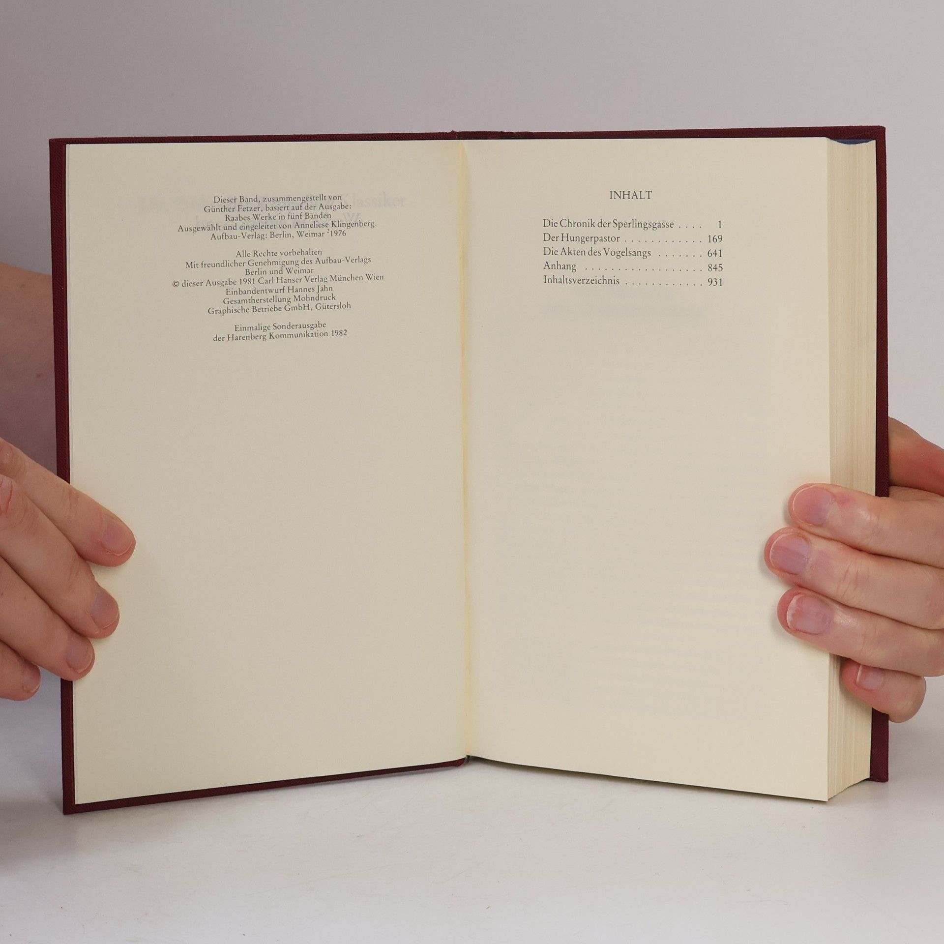 Wilhelm Raabe Die Bibliothek deutscher Klassiker. Band 57