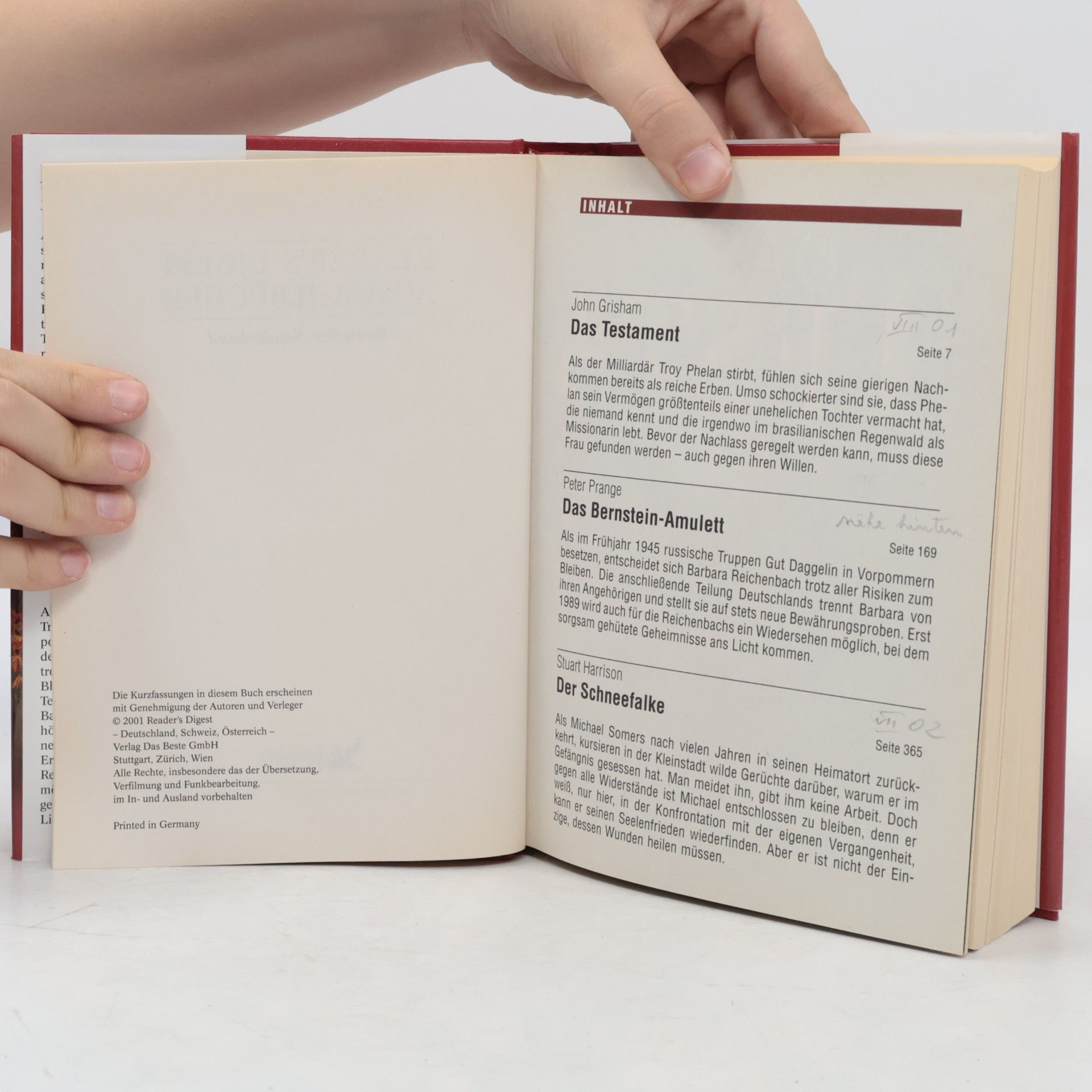 John Grisham Reader's Digest Auswahlbücher