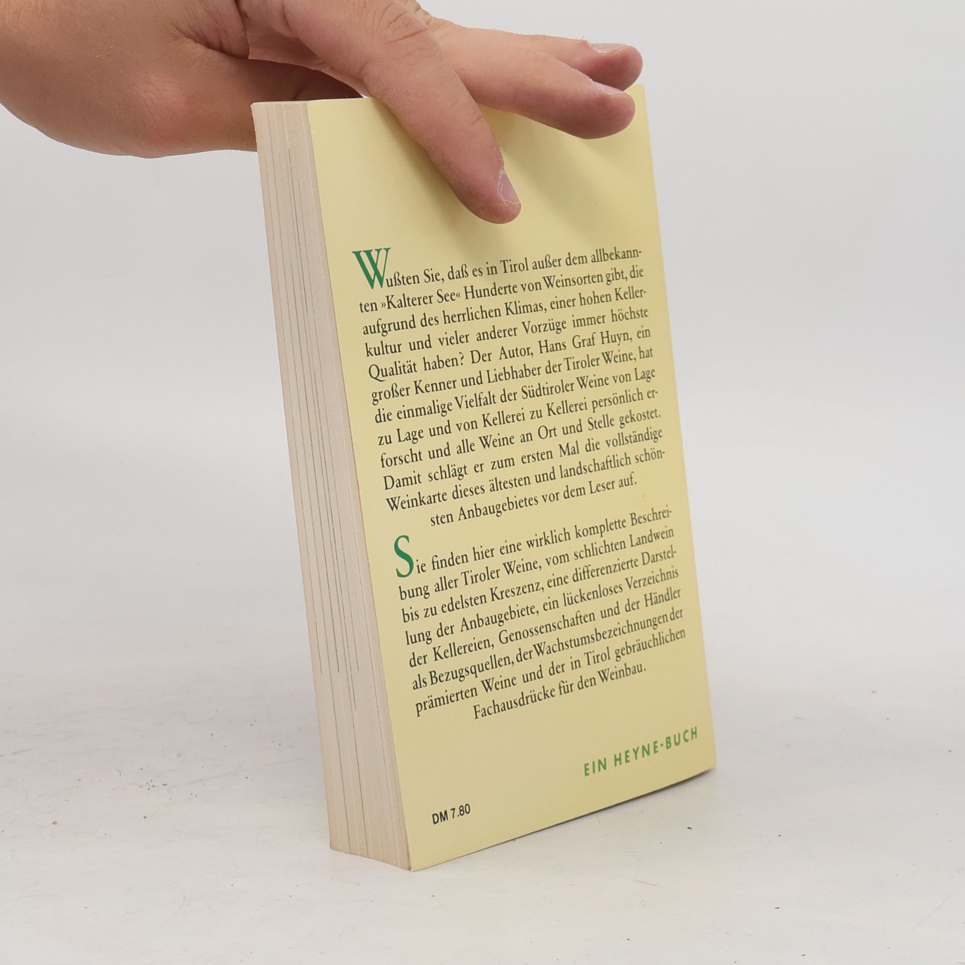 Hans Huyn Das Tiroler Weinbuch