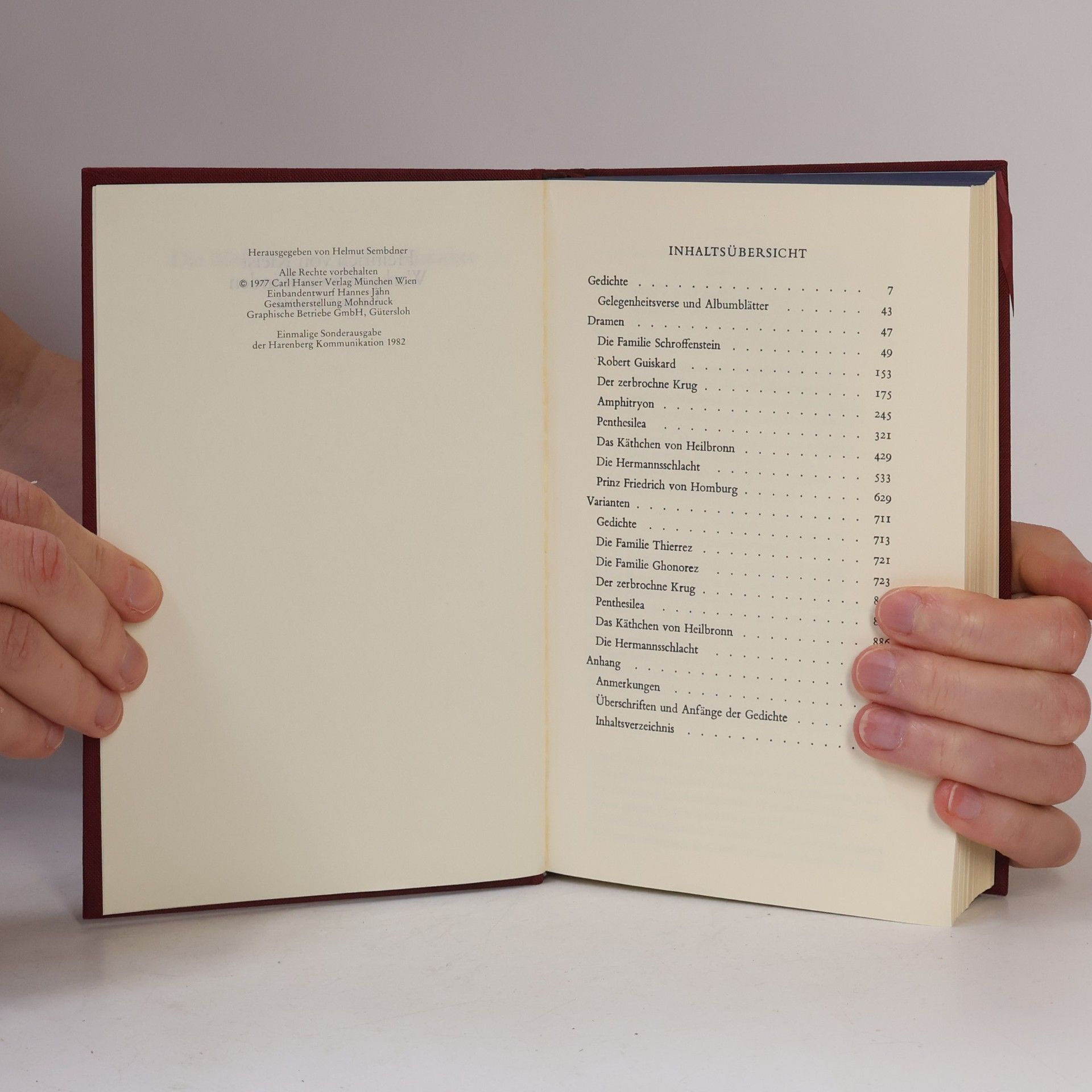 Helmut Sembdner Kleist I/II 25