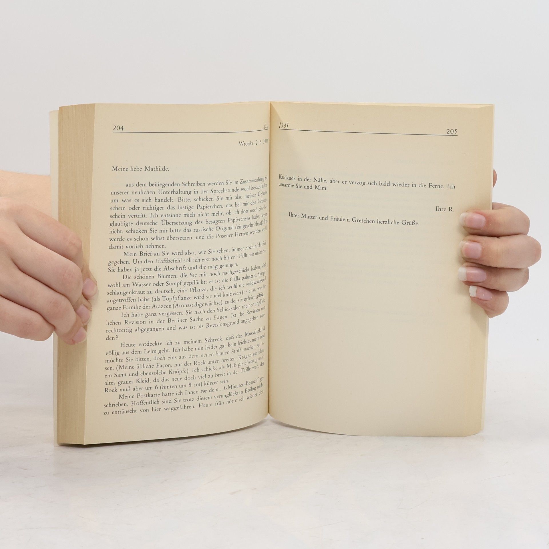 Rosa Luxemburg Ich umarme Sie in grosser Sehnsucht: Briefe aus dem Gefängnis 1915 bis 1918