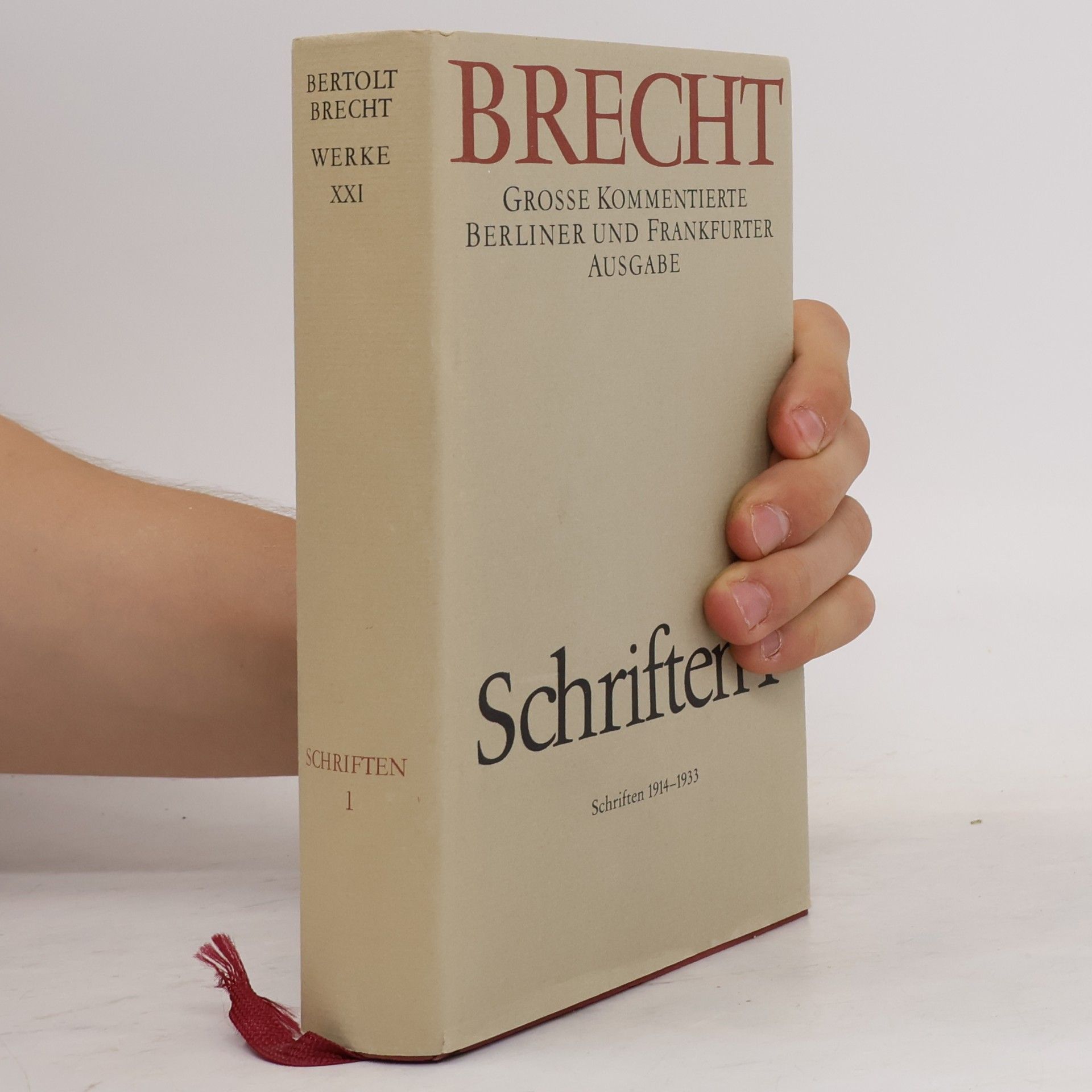 Bertolt Brecht Werke. Große kommentierte Berliner und Frankfurter Ausgabe.: Schriften 1: Große kommentierte Berliner und Frankfurter Ausgabe, Band 21