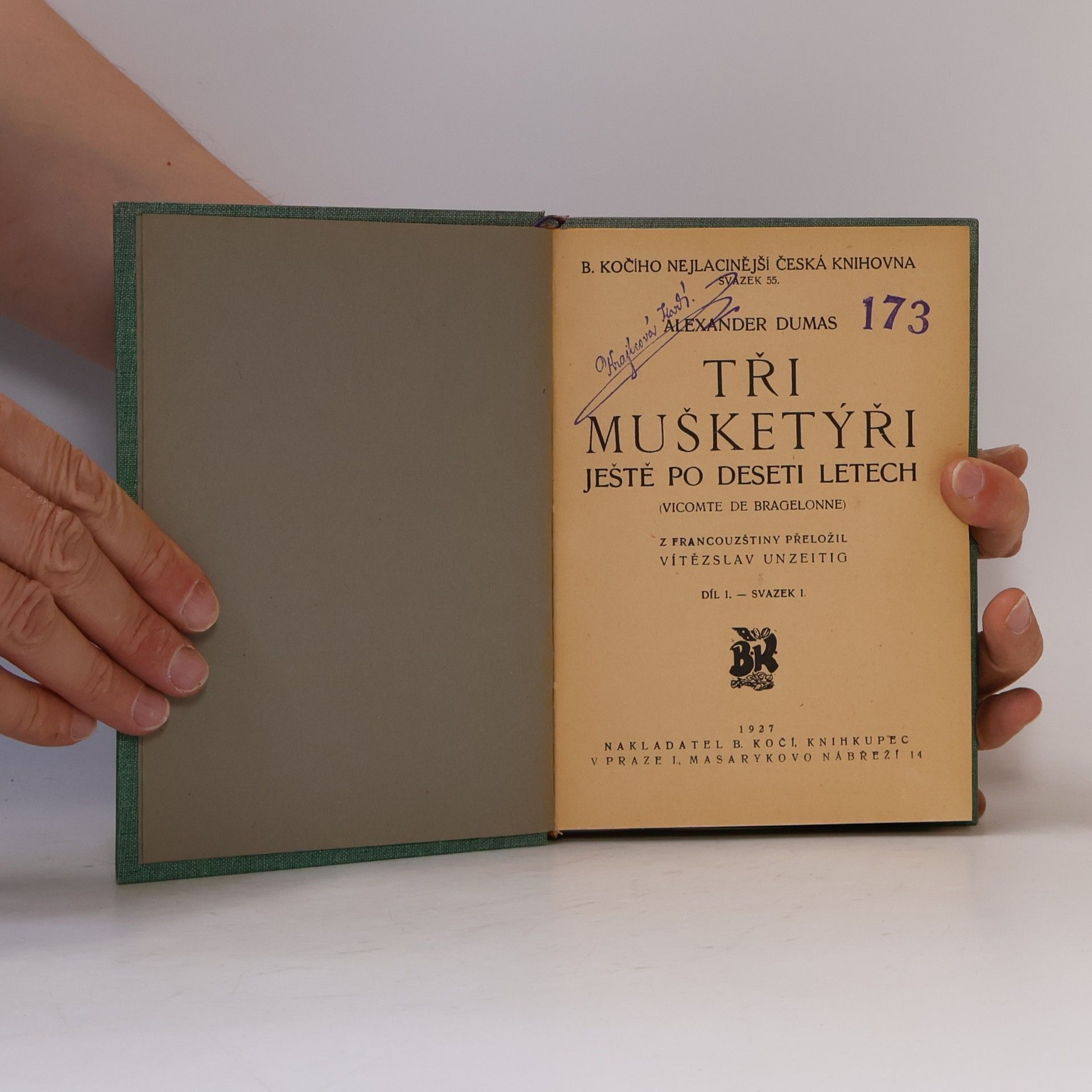 Alexandre Dumas starší Tři mušketýři ještě po deseti letech díl 2