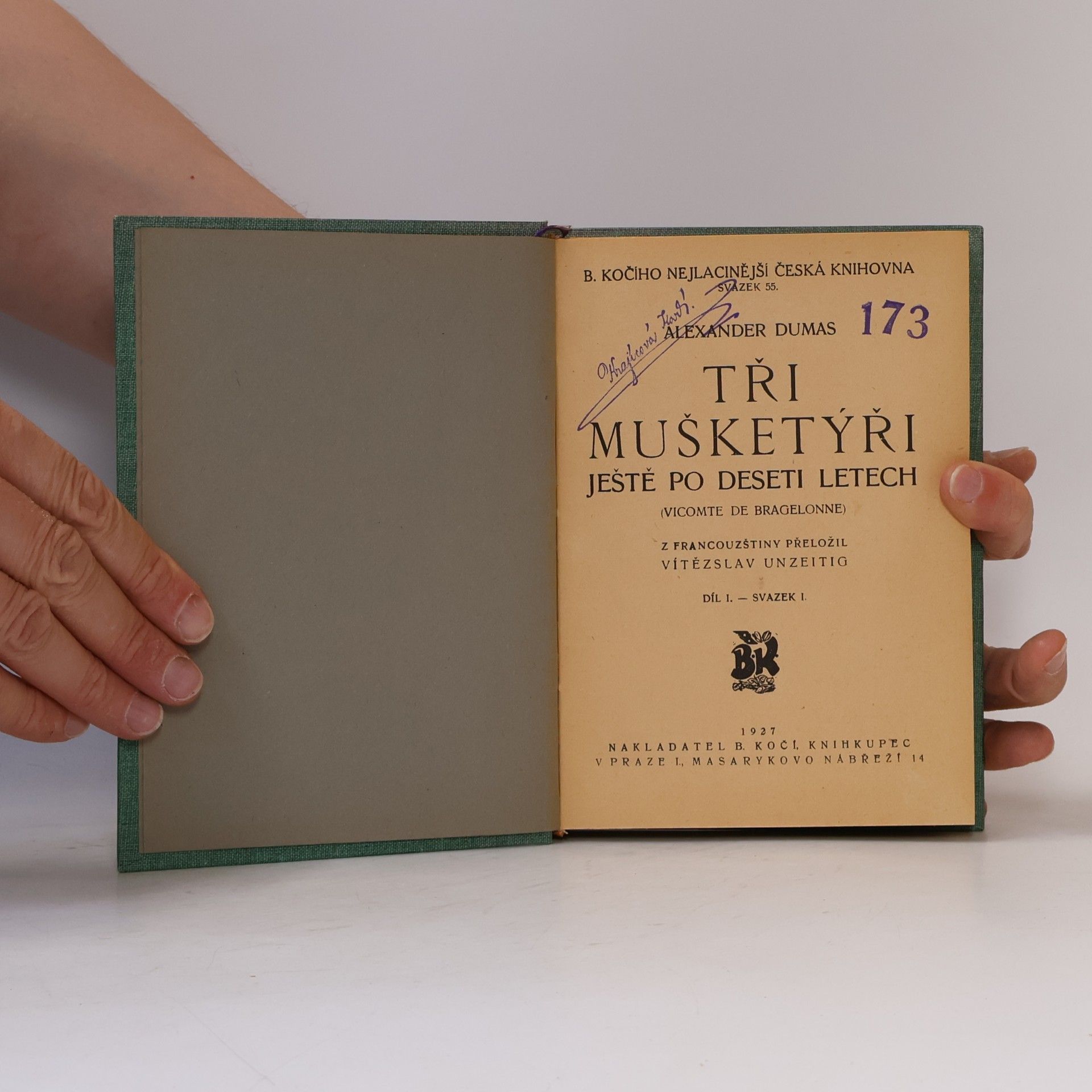 Alexandre Dumas starší Tři mušketýři ještě po deseti letech díl 2