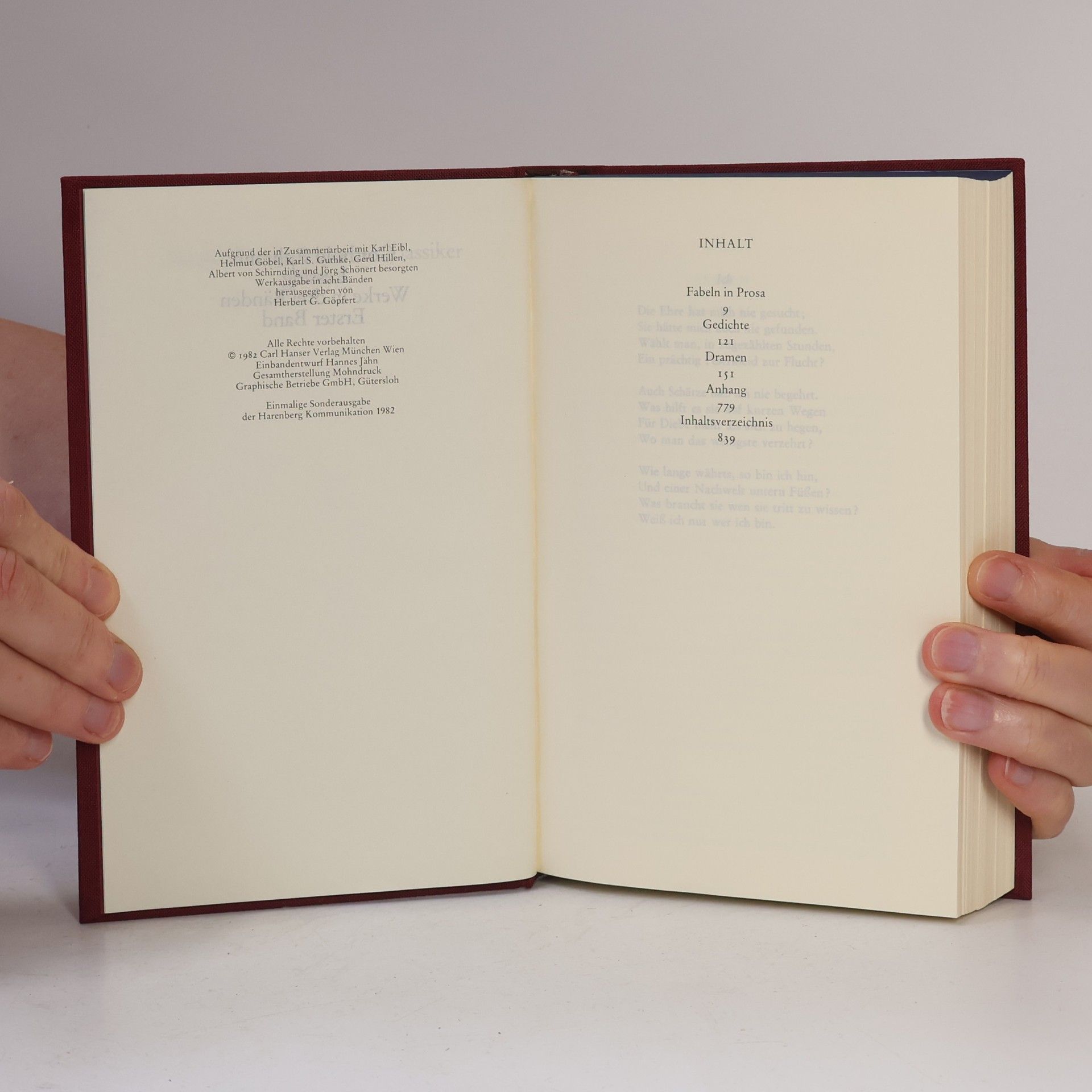 Gotthold Ephraim Lessing Werke in drei Bänden. 2