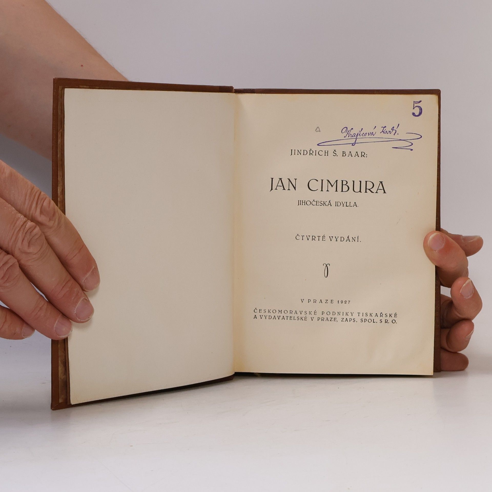 Jindřich Šimon Baar Jan Cimbura