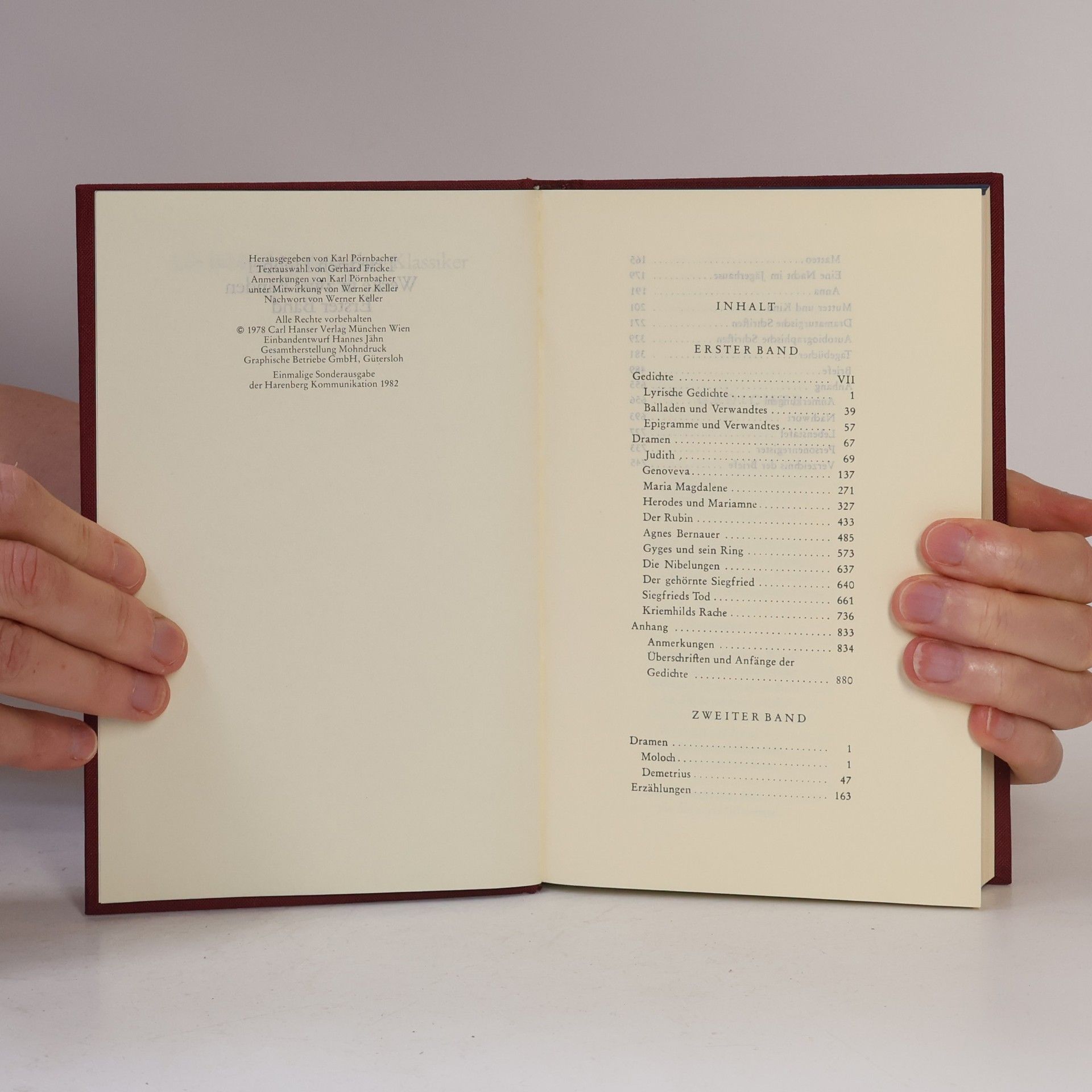 Christian Friedrich Hebbel Hebbel I/II. 45