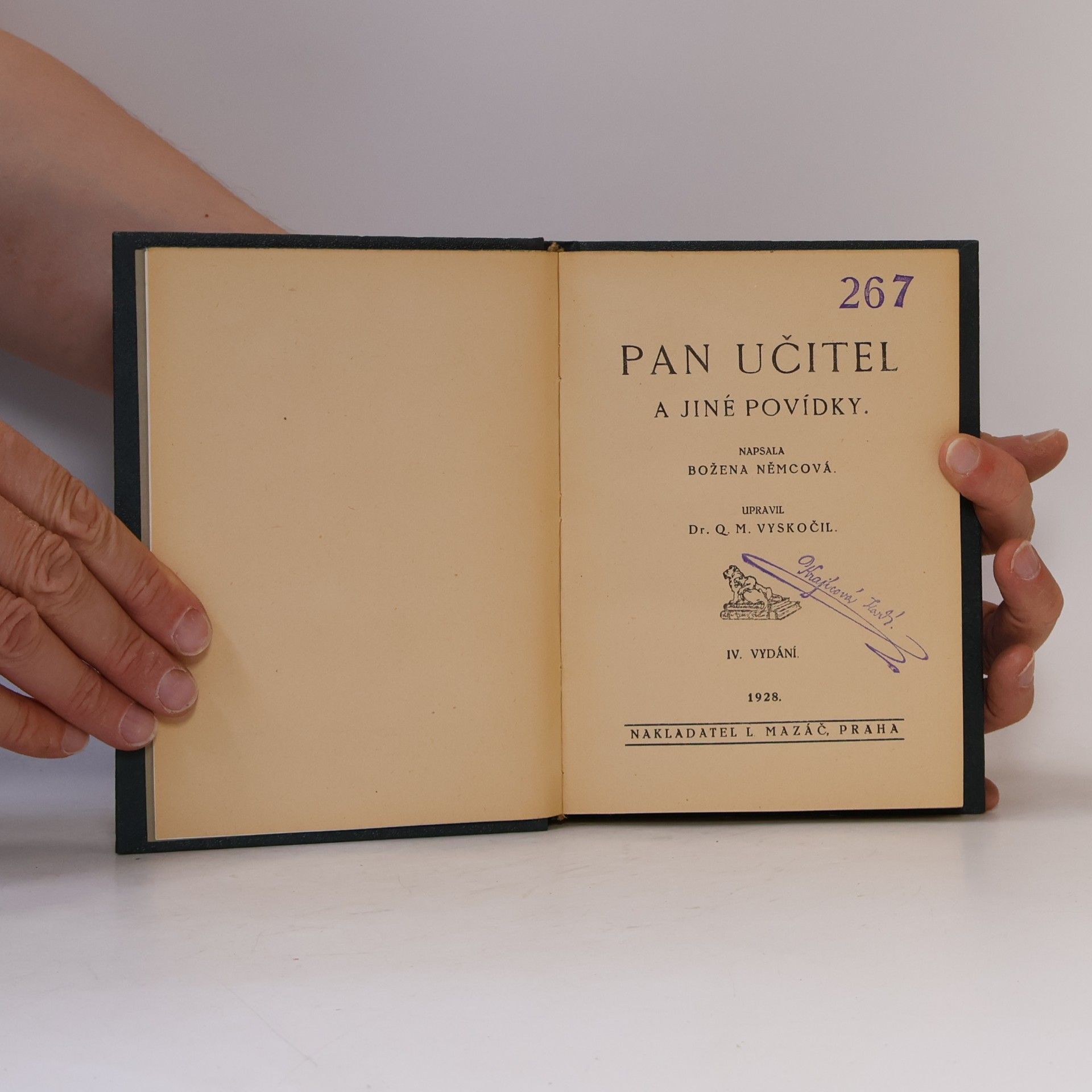 Božena Němcová Pan učitel a jiné povídky