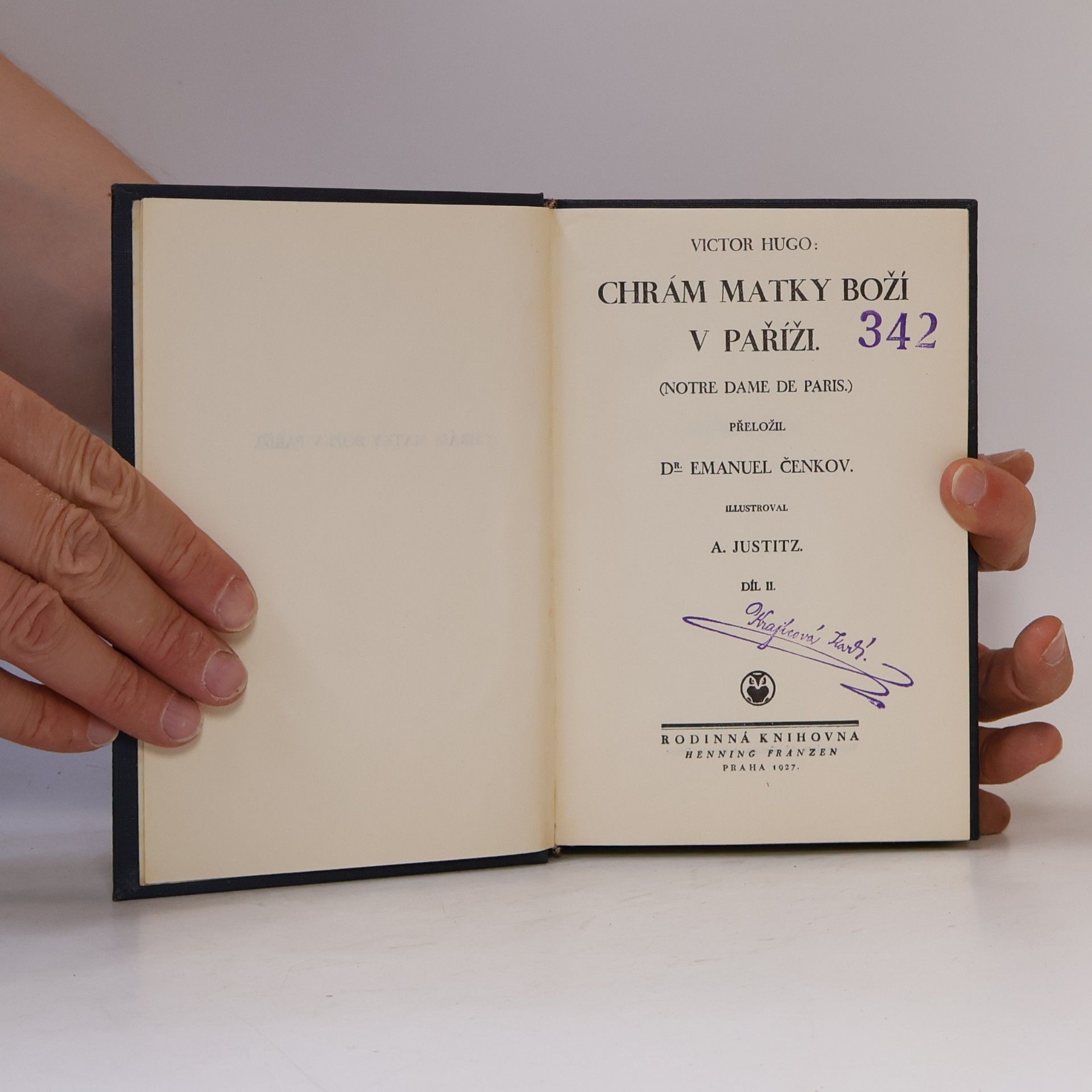 Victor Hugo Chrám Matky Boží v Paříži II.