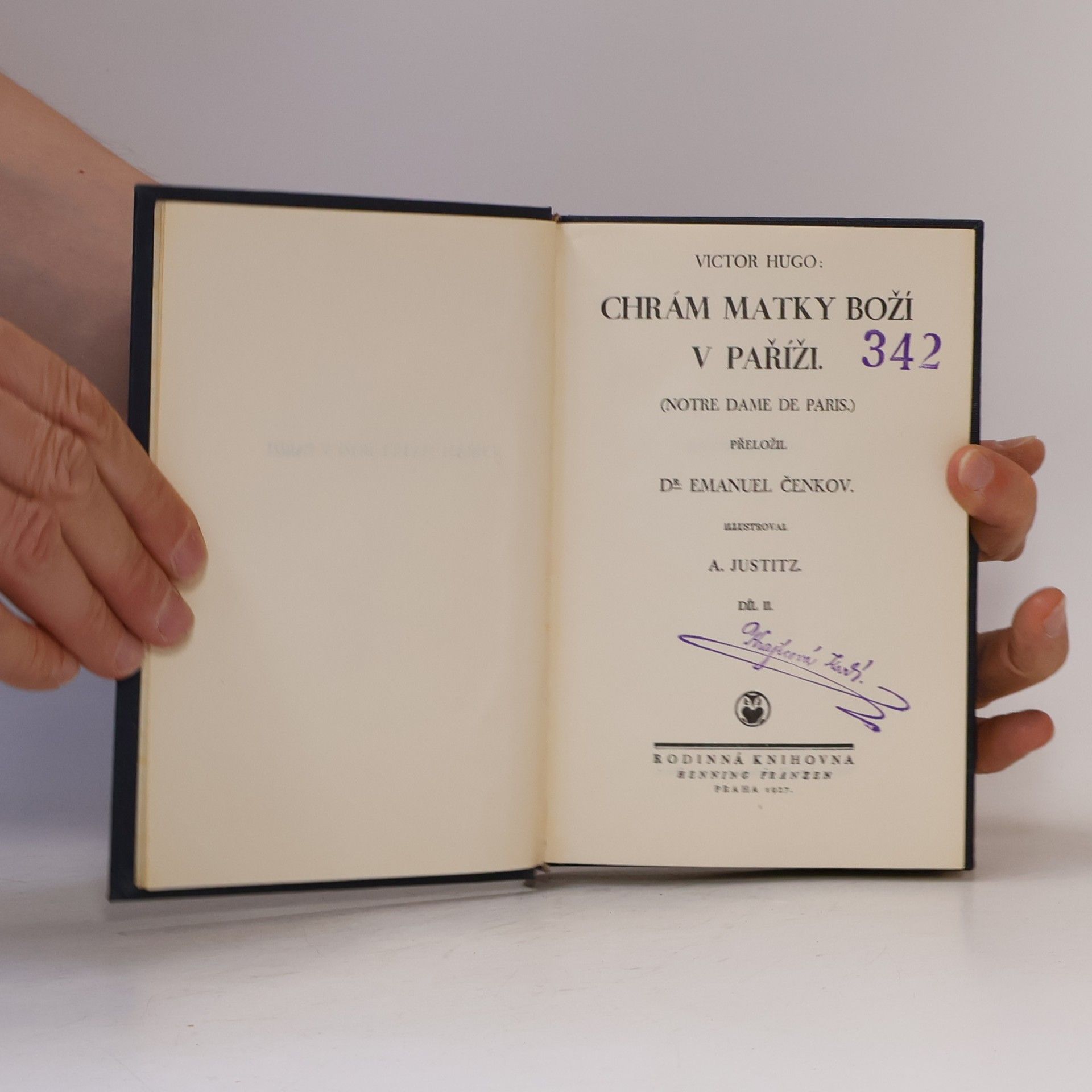 Victor Hugo Chrám Matky Boží v Paříži II.