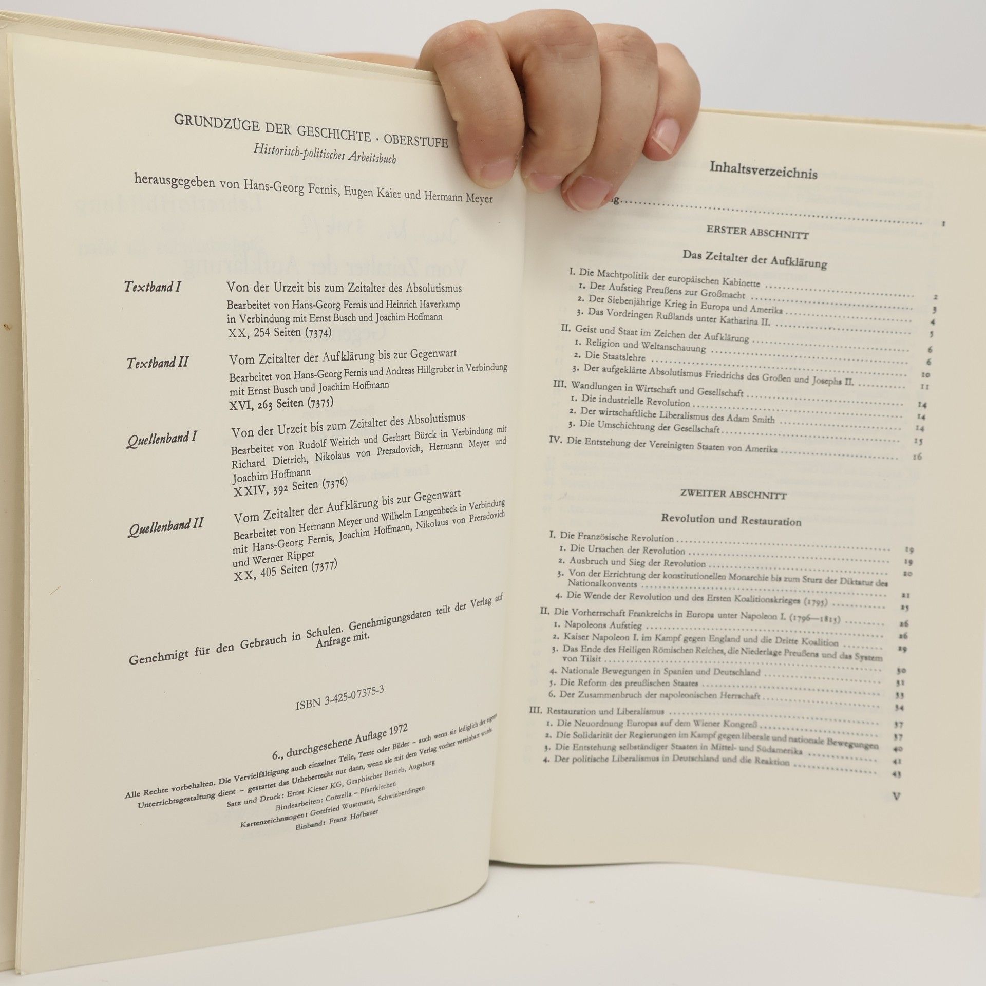 Autorenkollektiv Grundzüge der Geschichte Obersufe. Textband II.