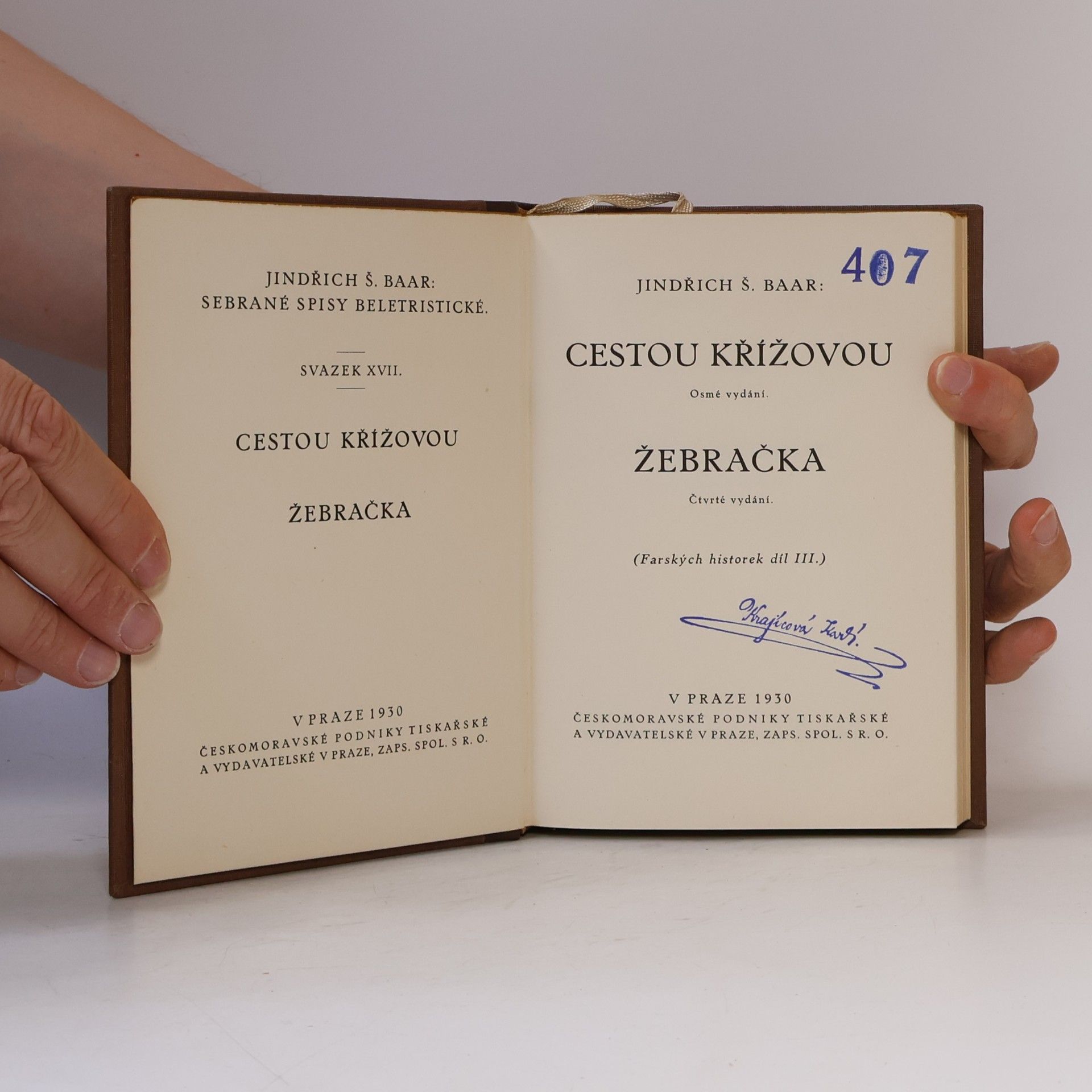 Jindřich Šimon Baar Cestou křížovou. Žebračka