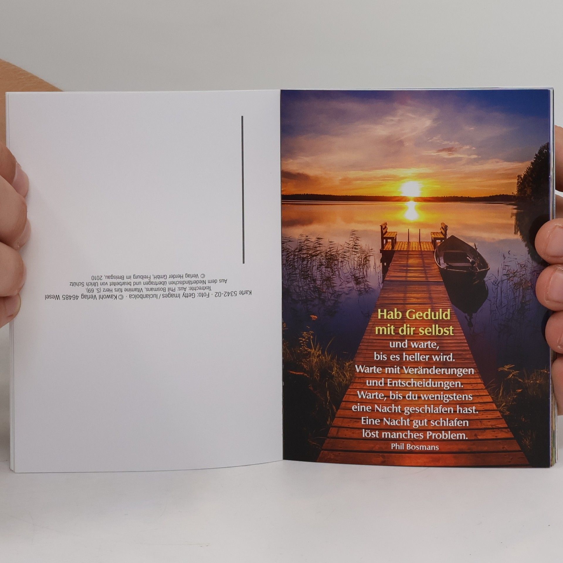 Phil Bosmans Gute Worte für deinen Tag. Postkarten-Buch