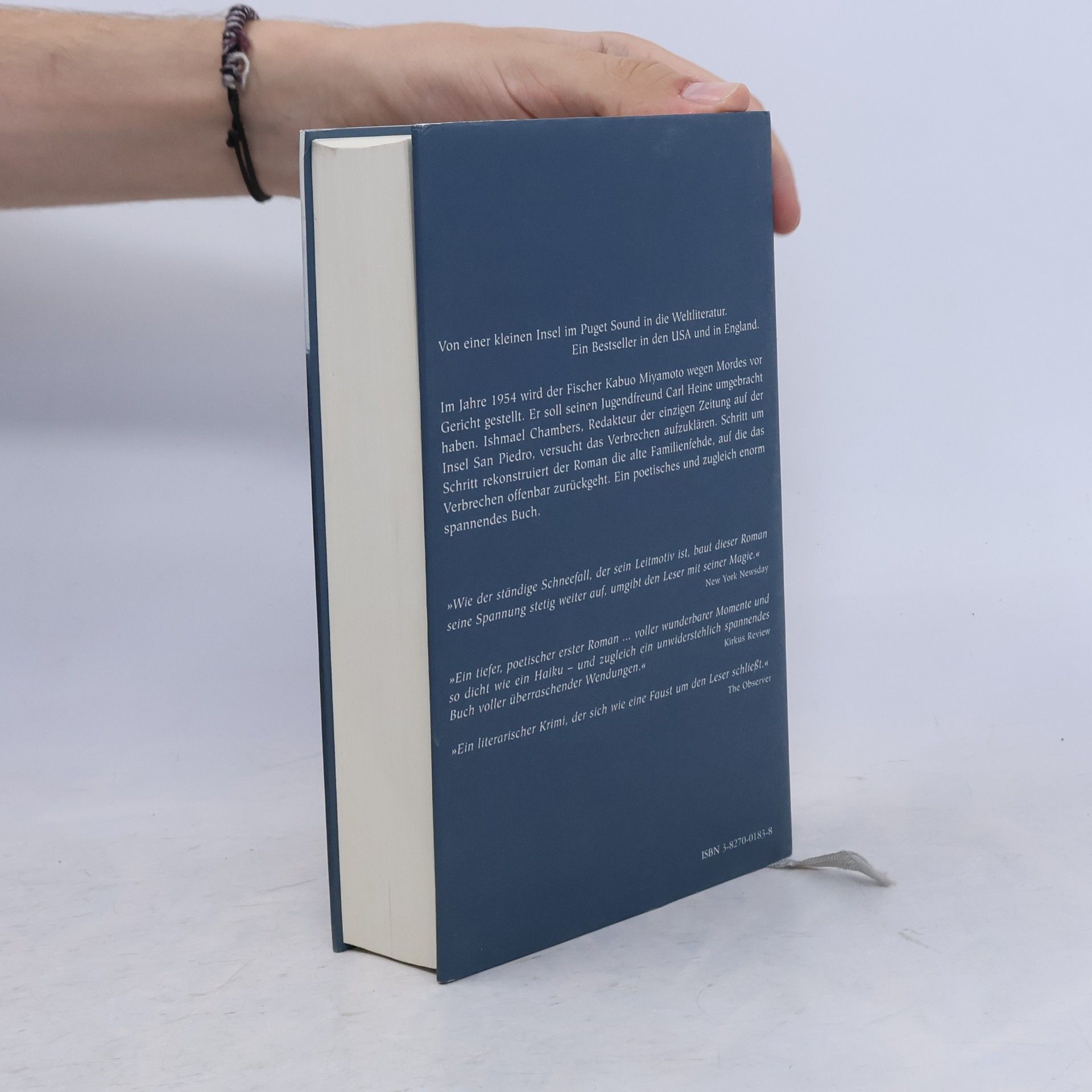 David Guterson Schnee, der auf Zedern fällt