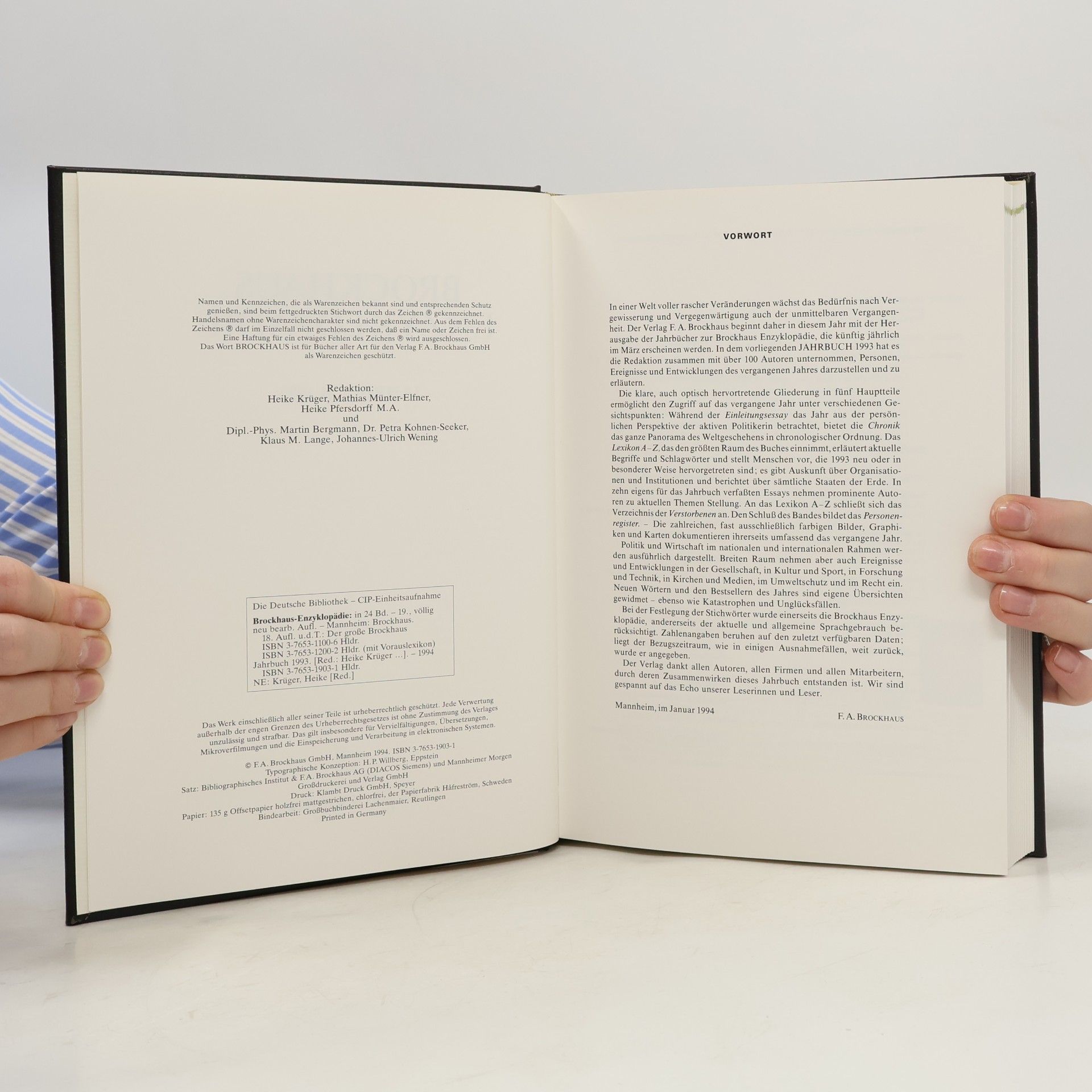 Autores varios Brockhaus Enzyklopädie. Jahrbuch 1993
