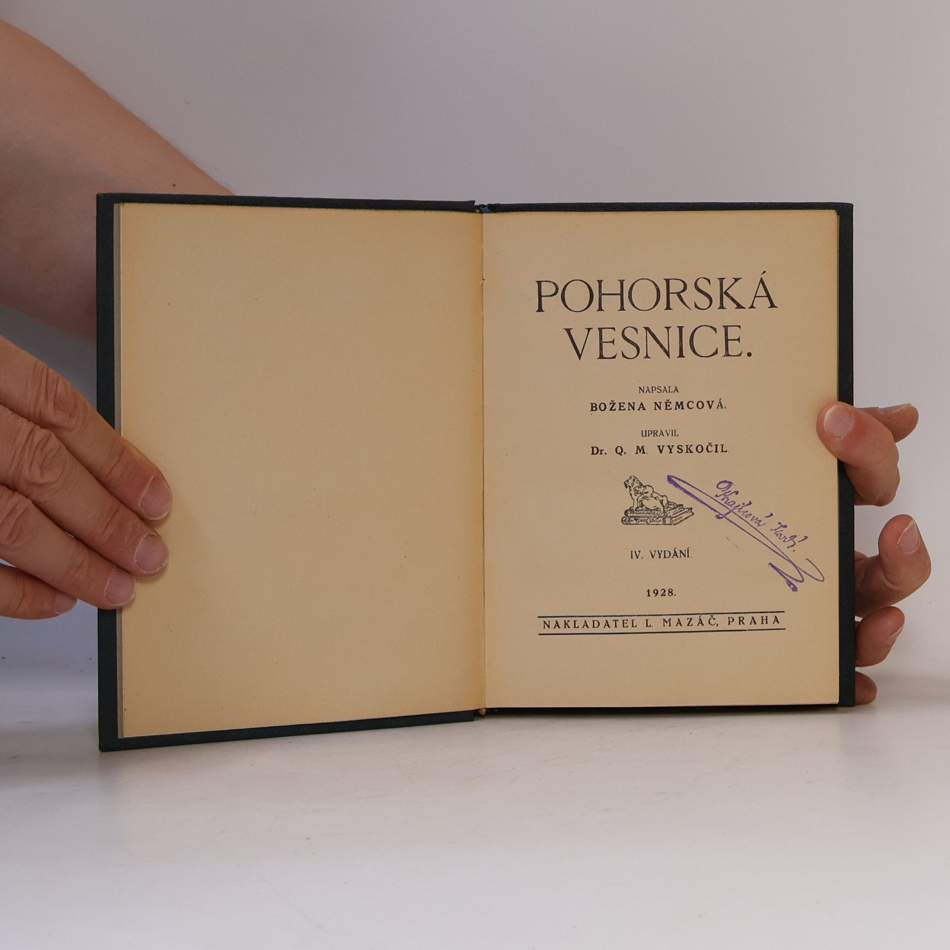 Božena Němcová Pohorská vesnice