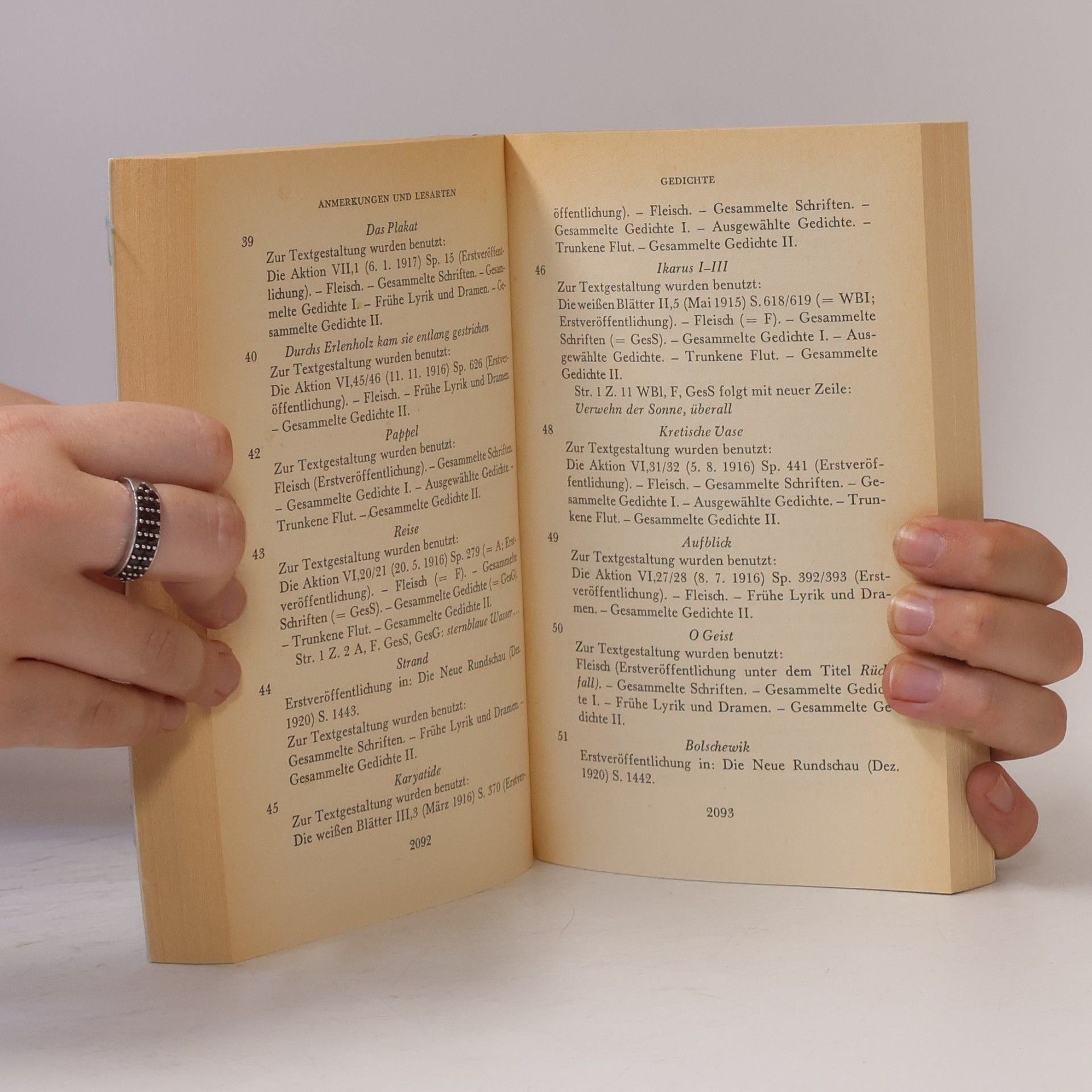 Gottfried Benn Gesammelte Werke 8. Autobiographische Schriften