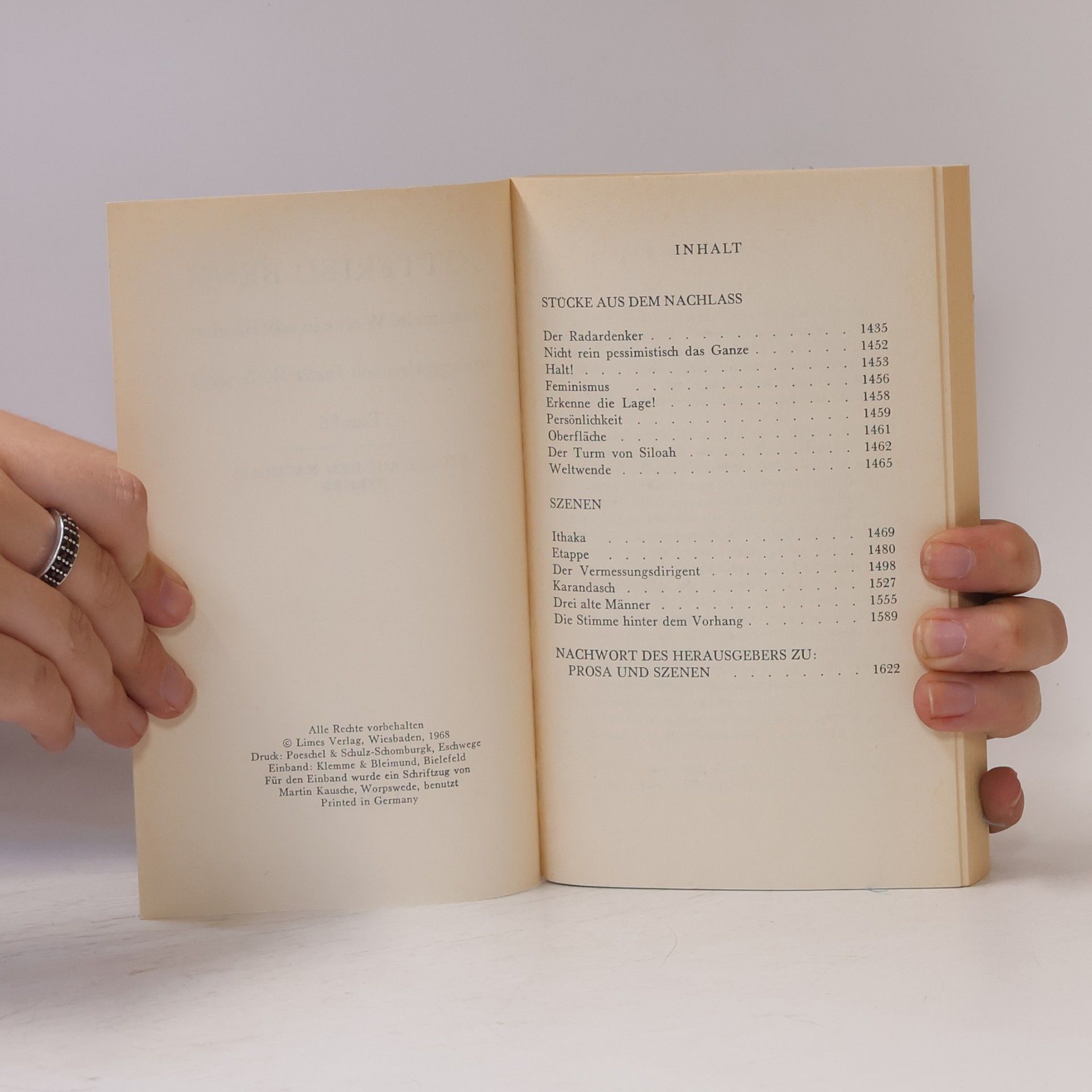 Gottfried Benn Gesammelte Werke 6