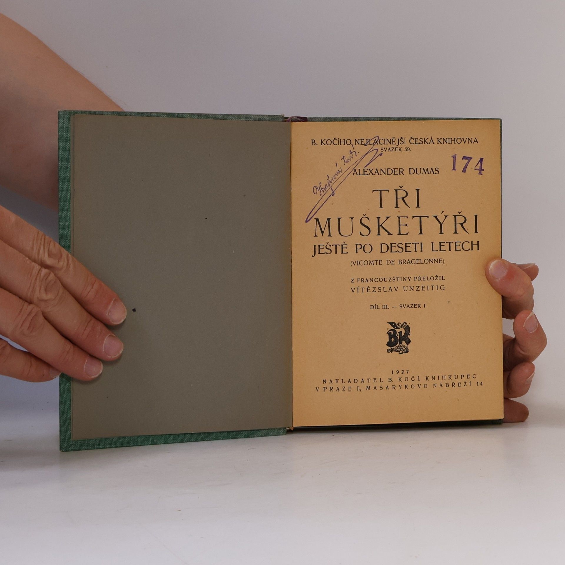 Alexandre Dumas starší Tři mušketýři VII.