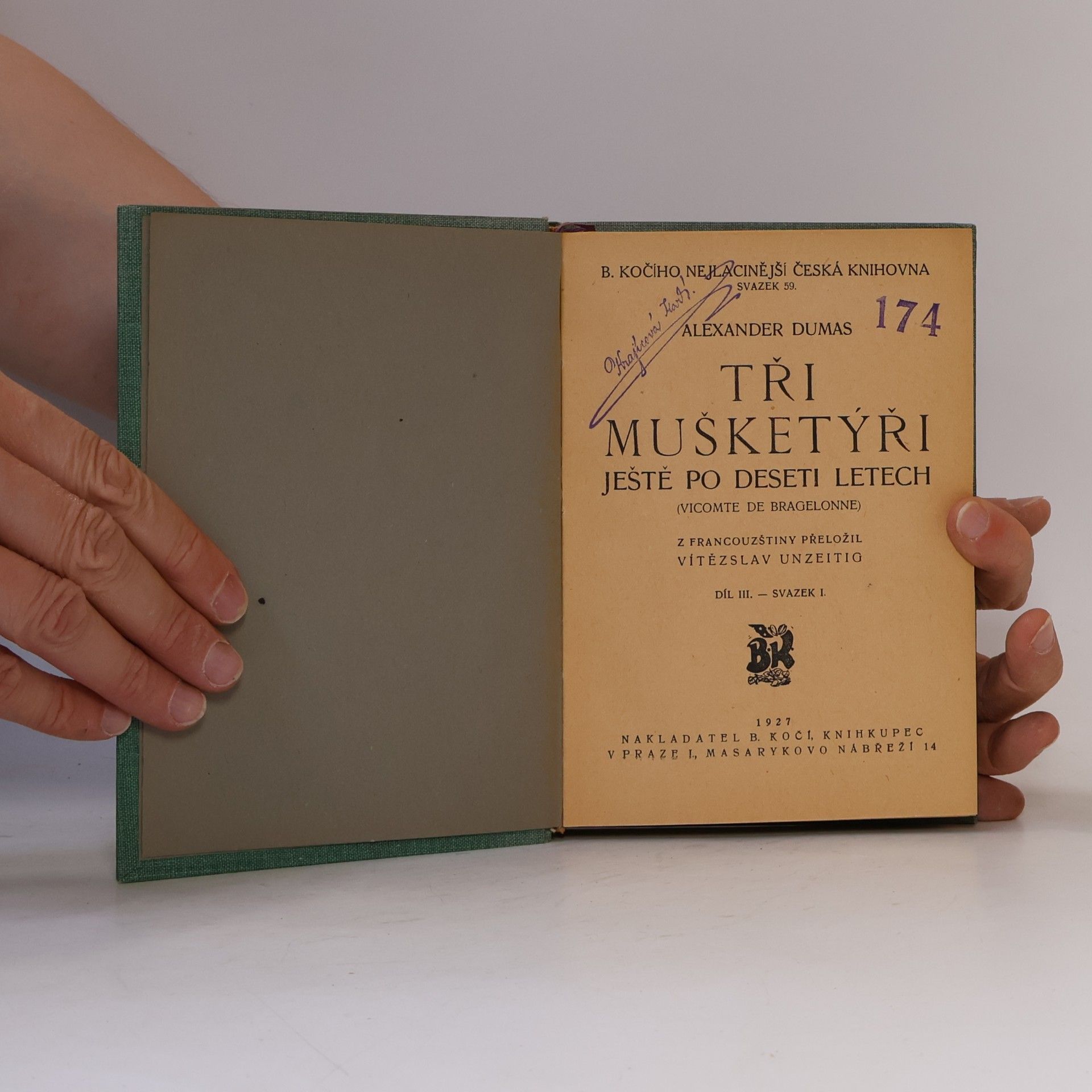 Alexandre Dumas starší Tři mušketýři VII.
