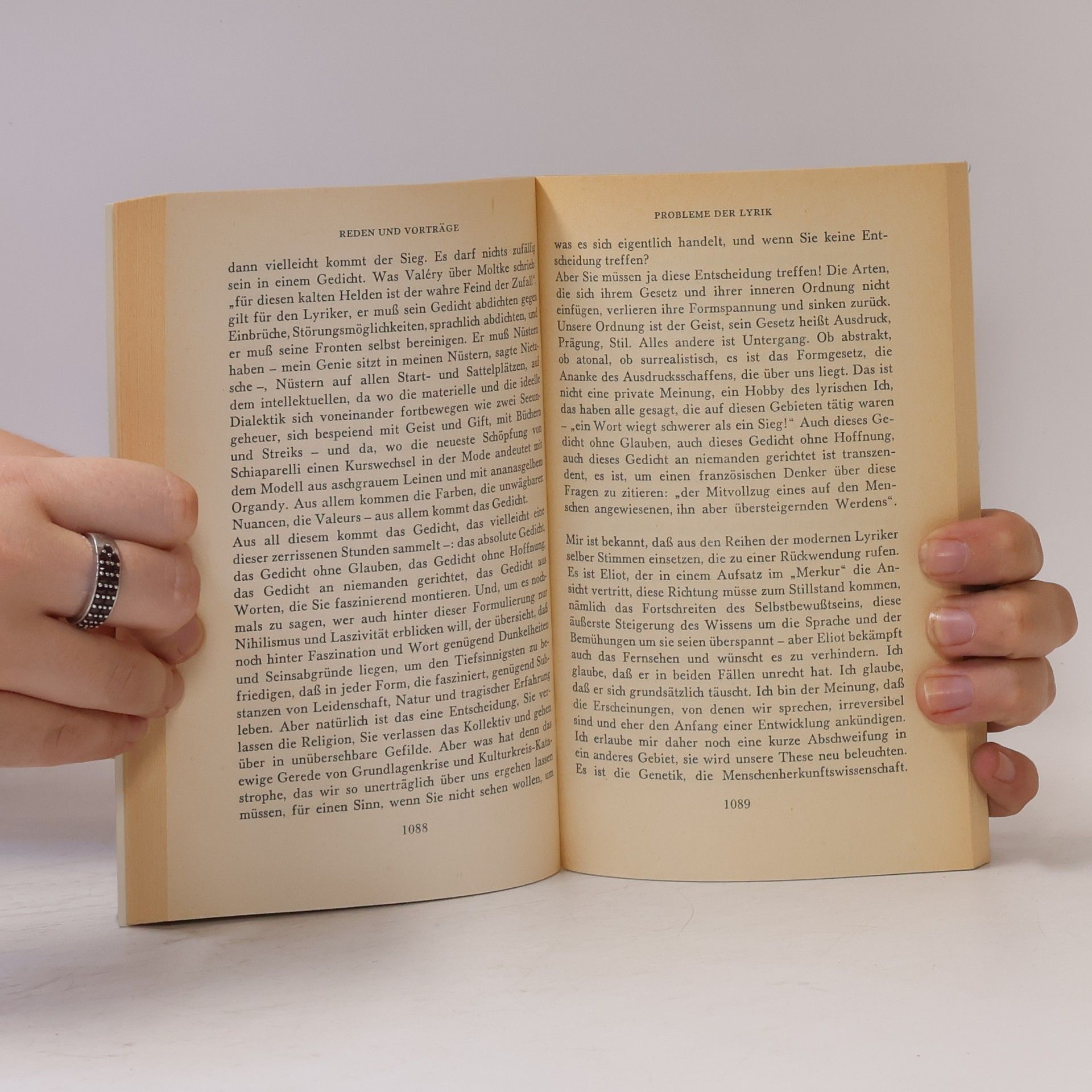 Gottfried Benn Gesammelte Werke 4. Reden und Vorträge