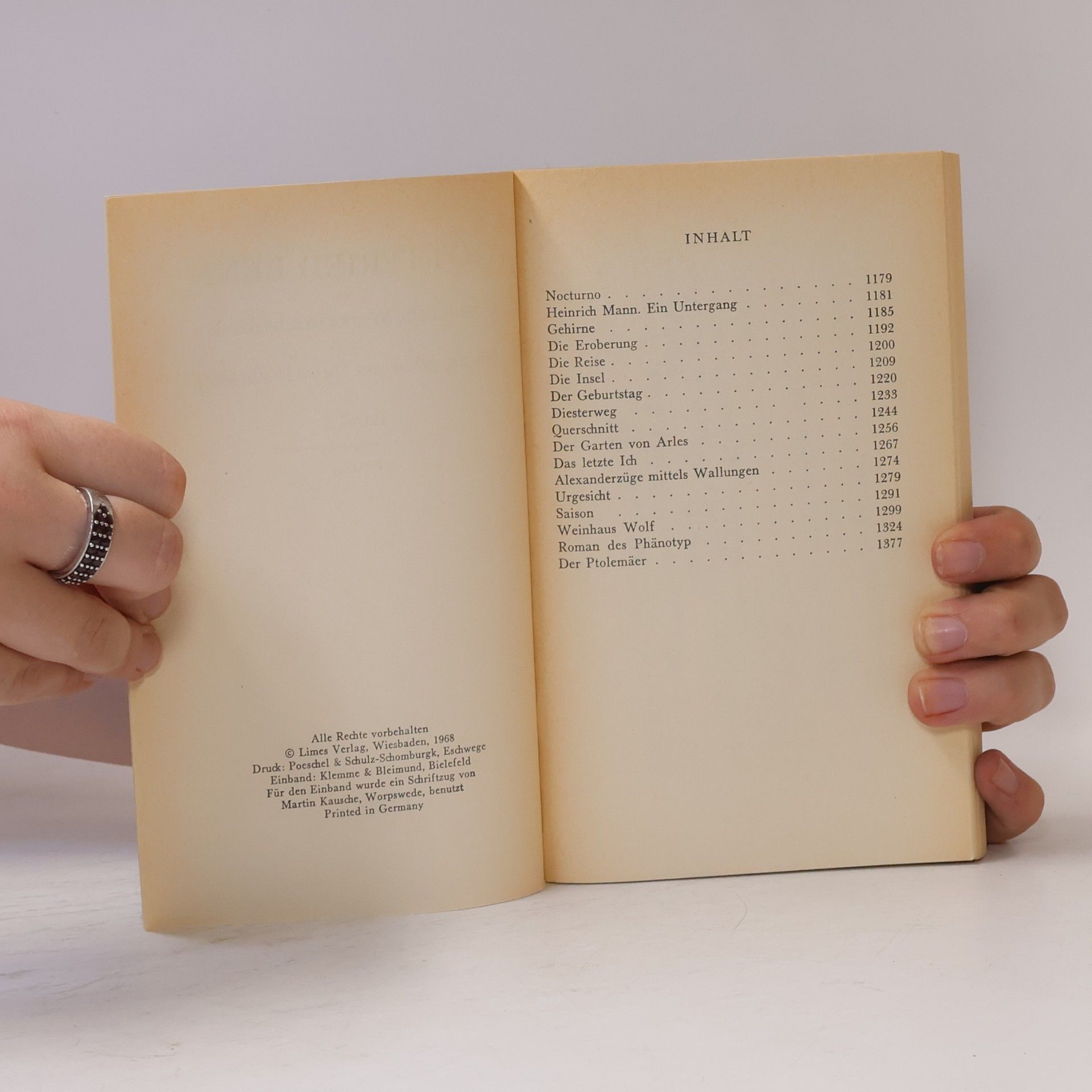 Gottfried Benn Gesammelte Werke 5. Prosa