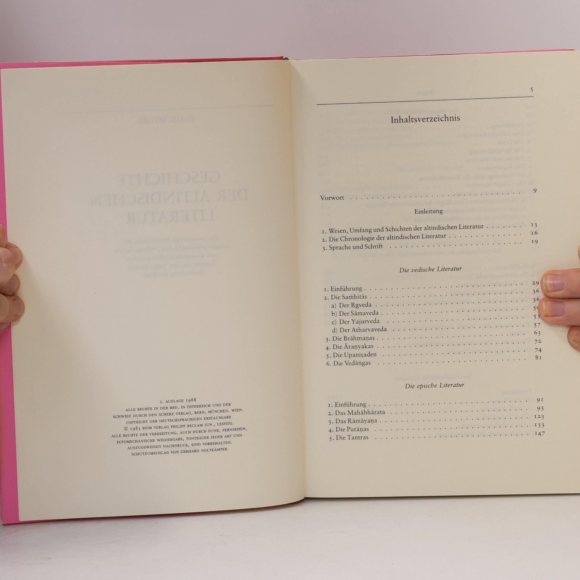 Klaus Mylius Geschichte der altindischen Literatur